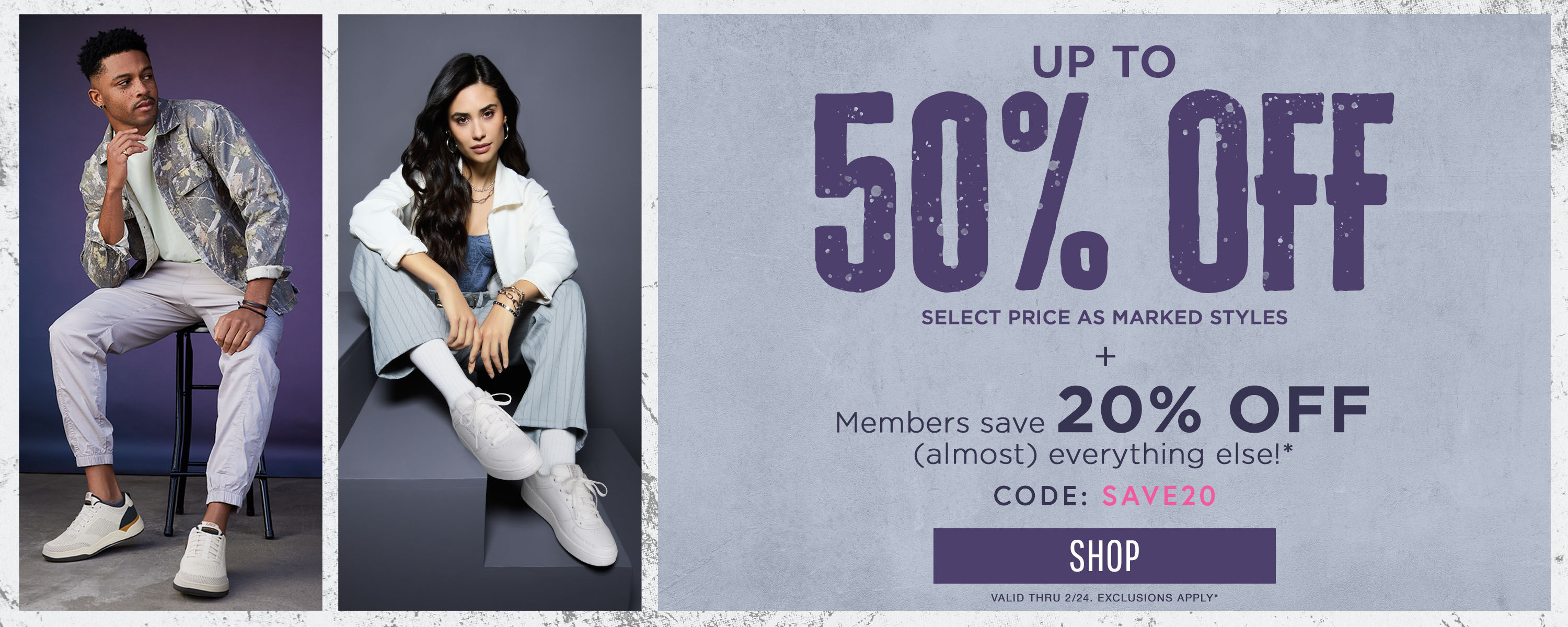 Up to 50% off + 20% off (almost) everything with code : SAVE20 ~ SHOP