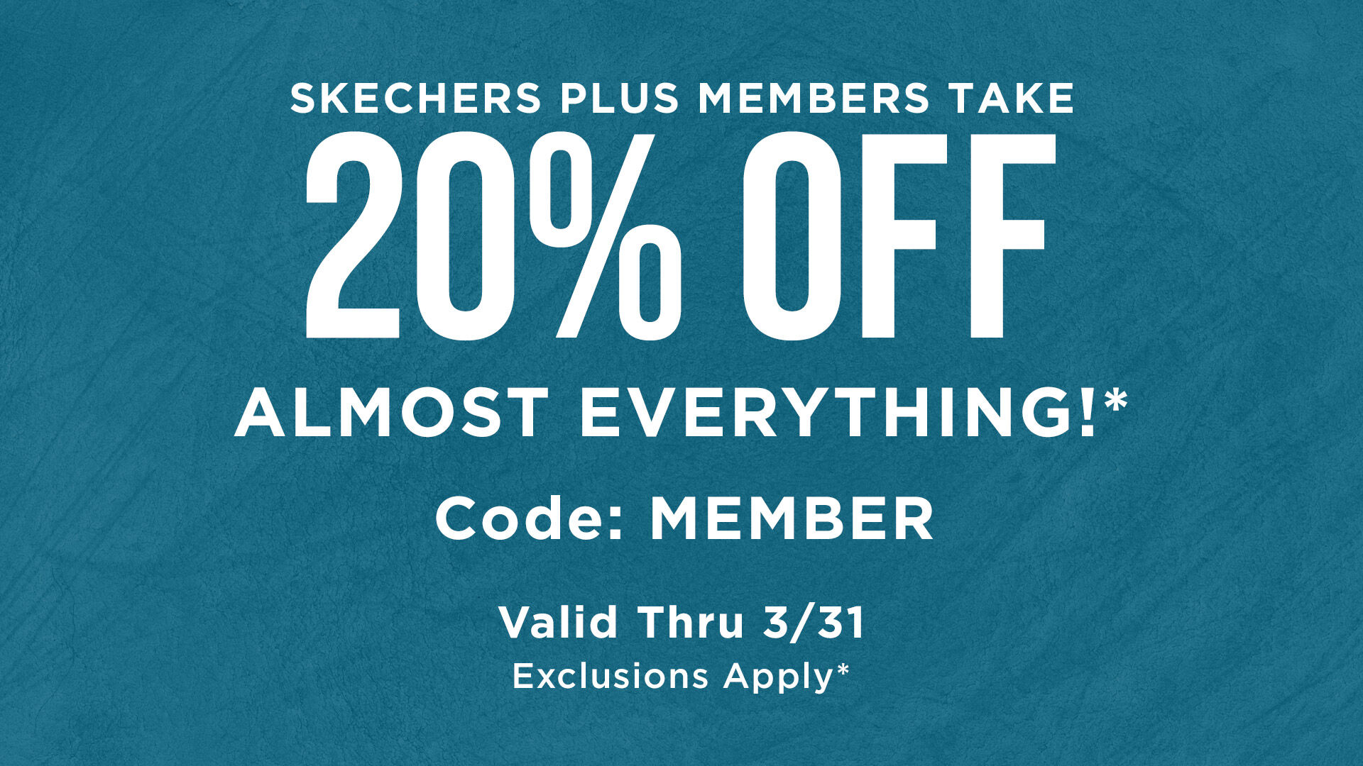 20% Off for Members