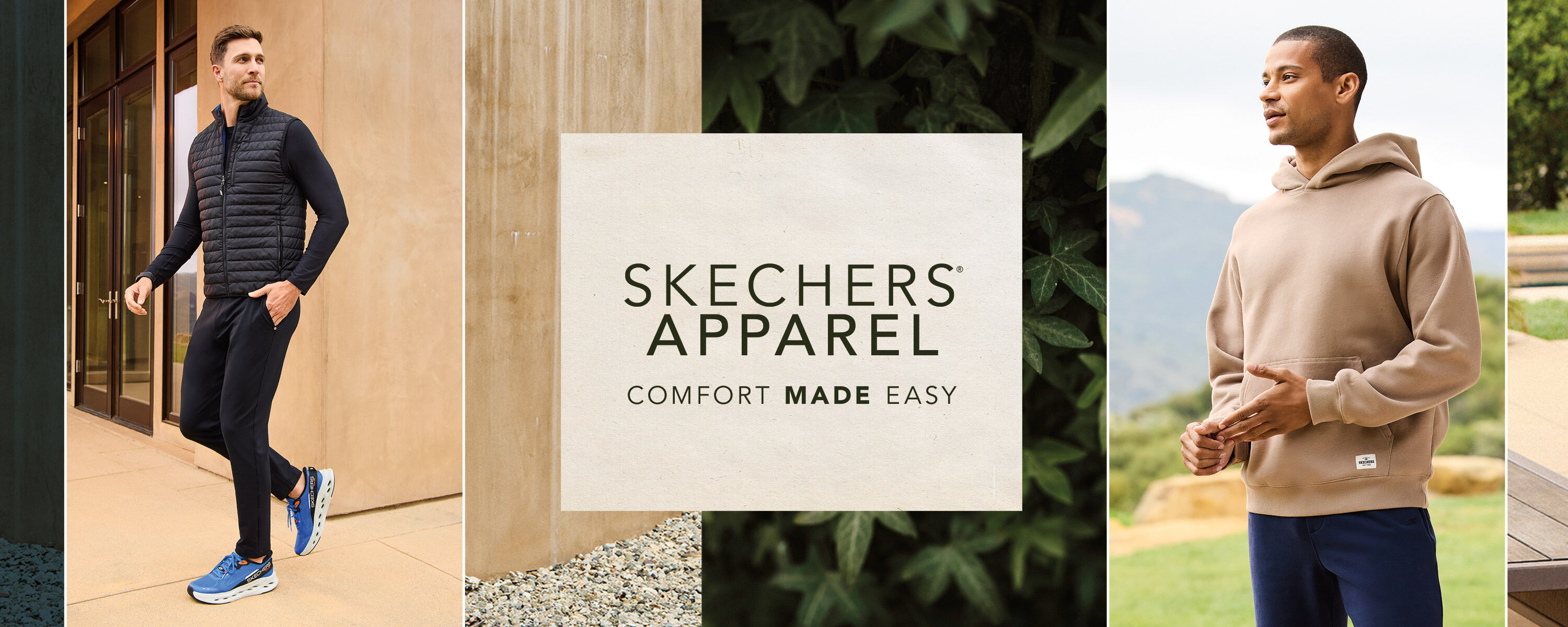 man in skechers apparel