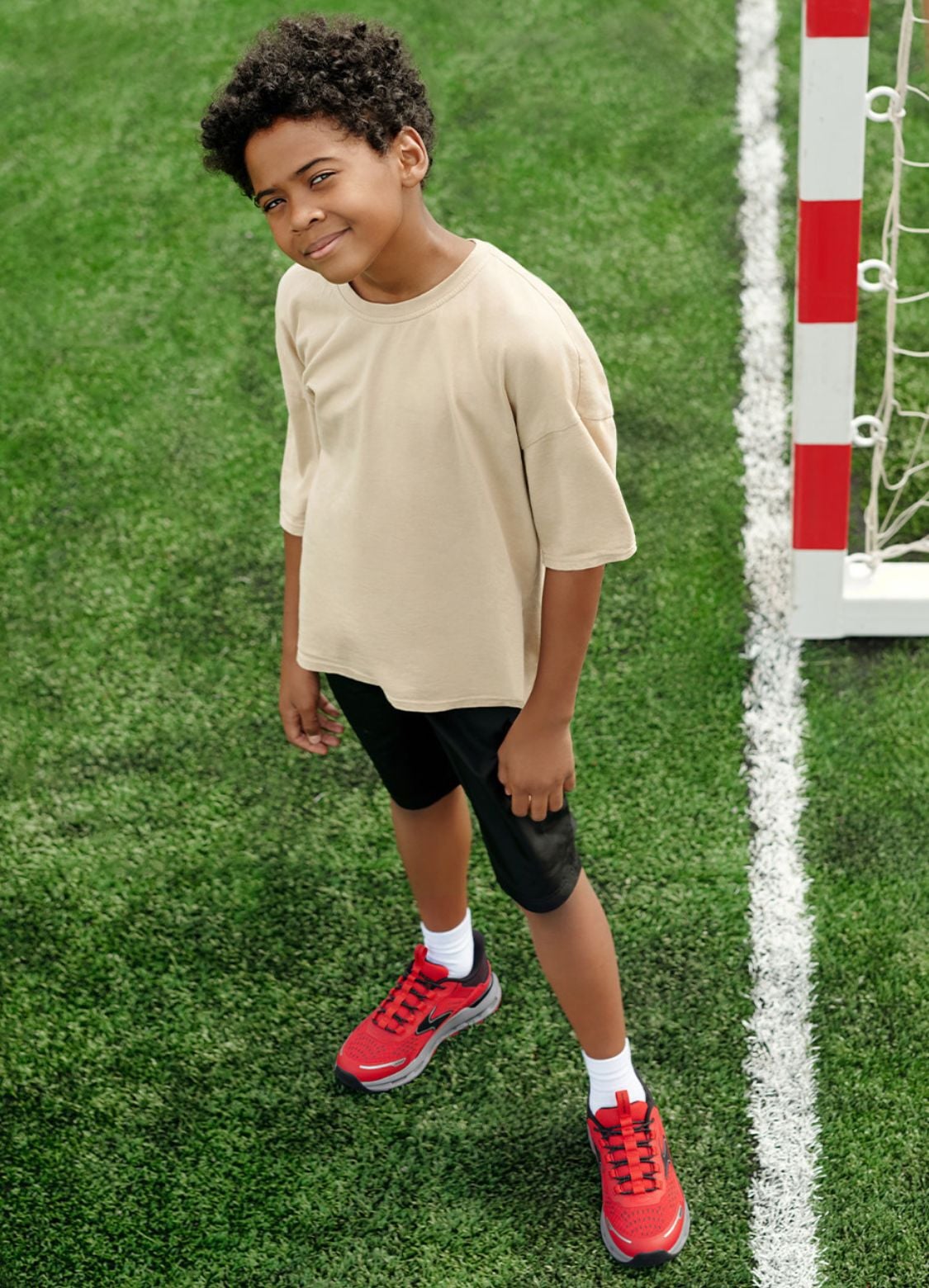 boy with Skechers shoes