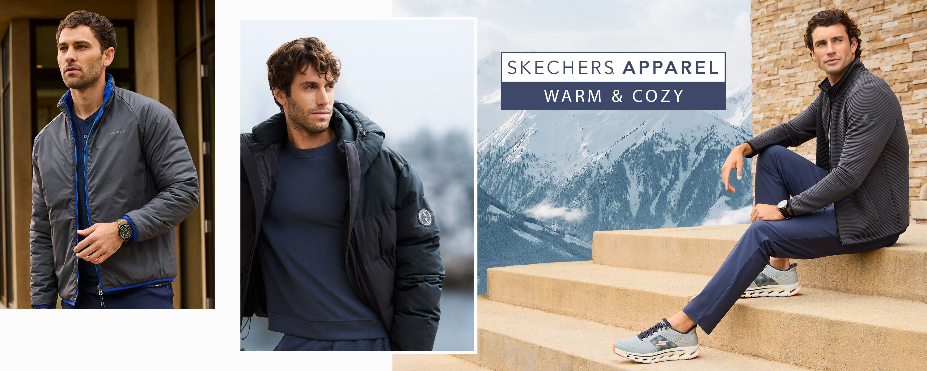 man in skechers apparel