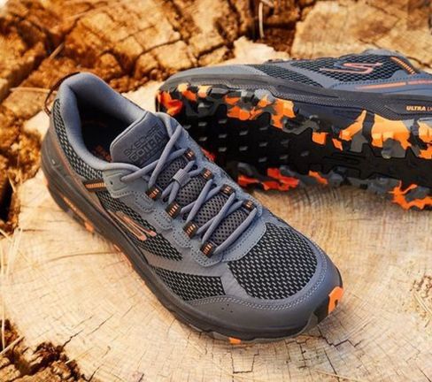Skechers running homme gris clearance