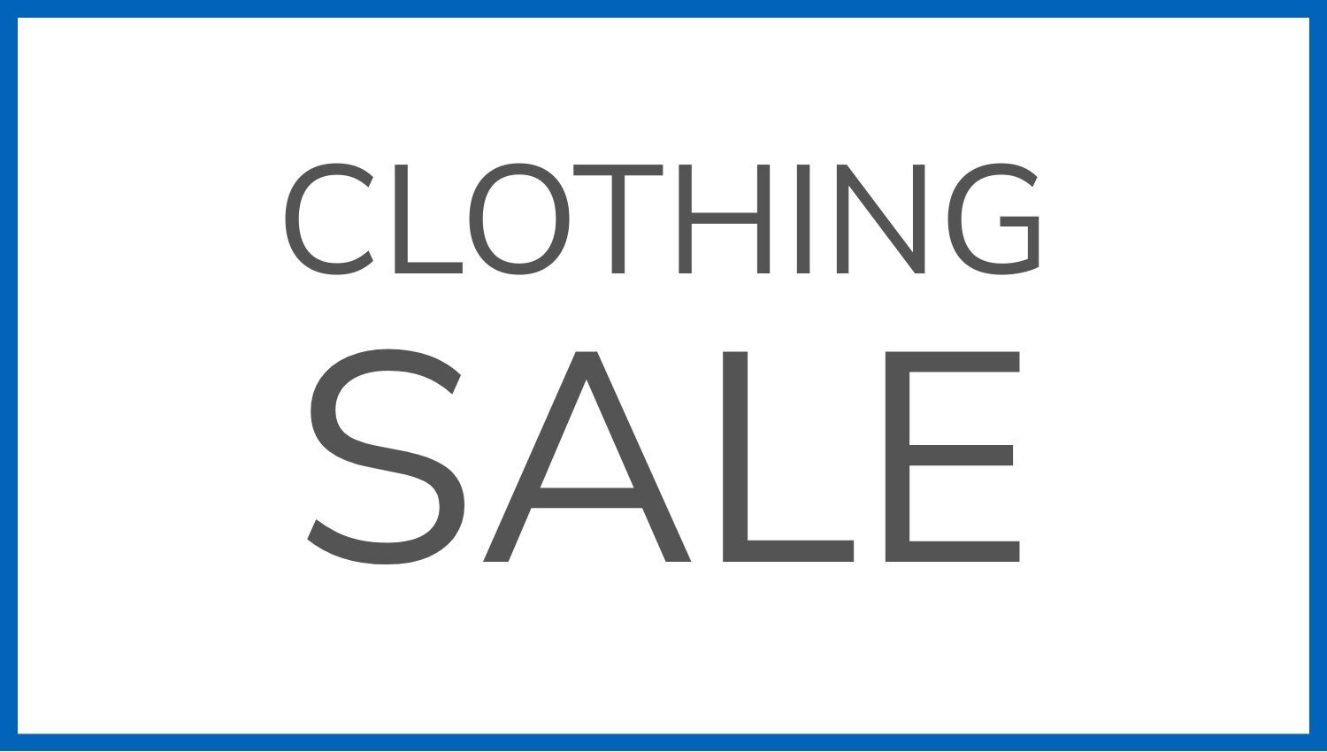 CLOTHING SALE image
