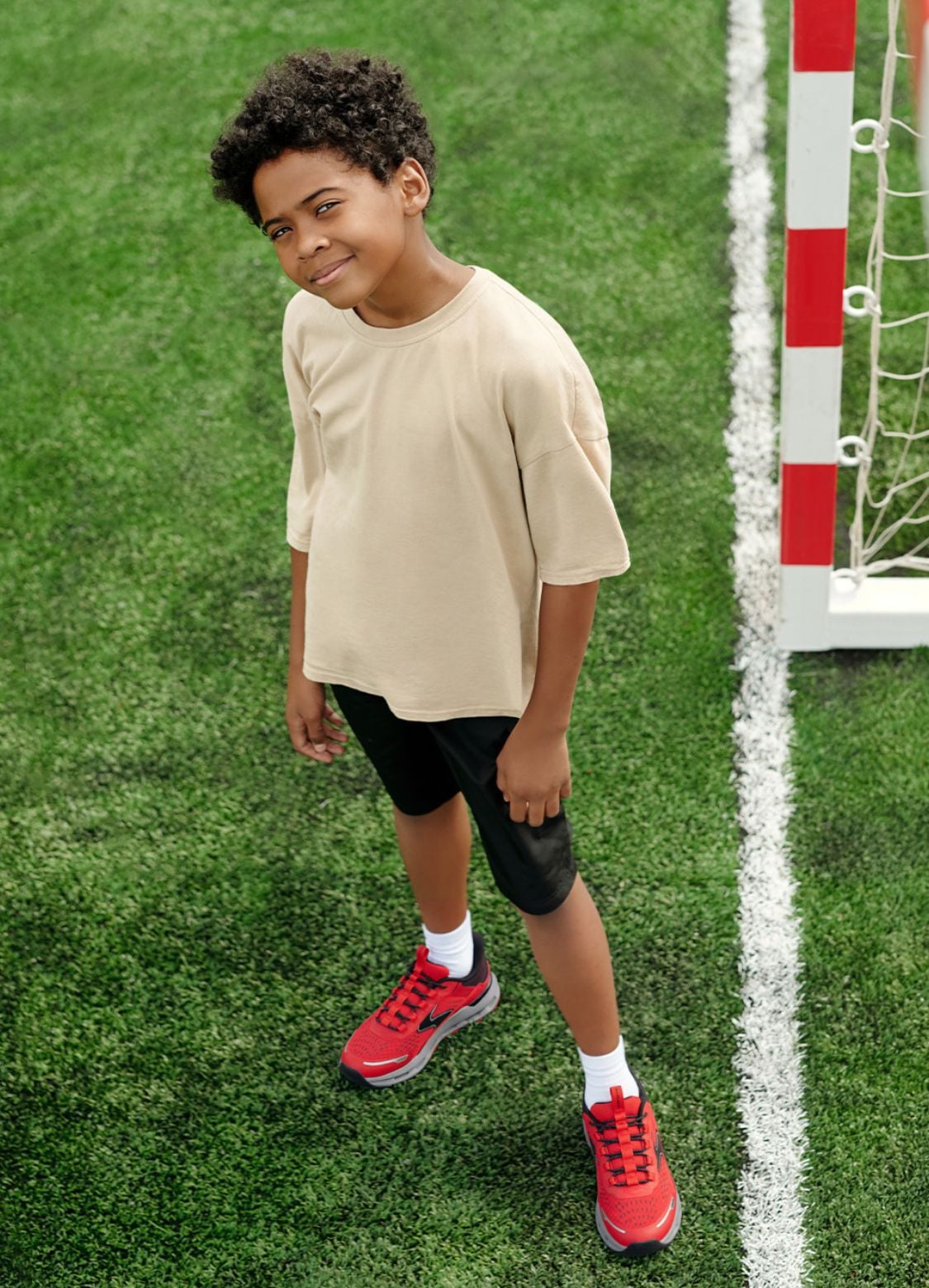 boy with Skechers shoes