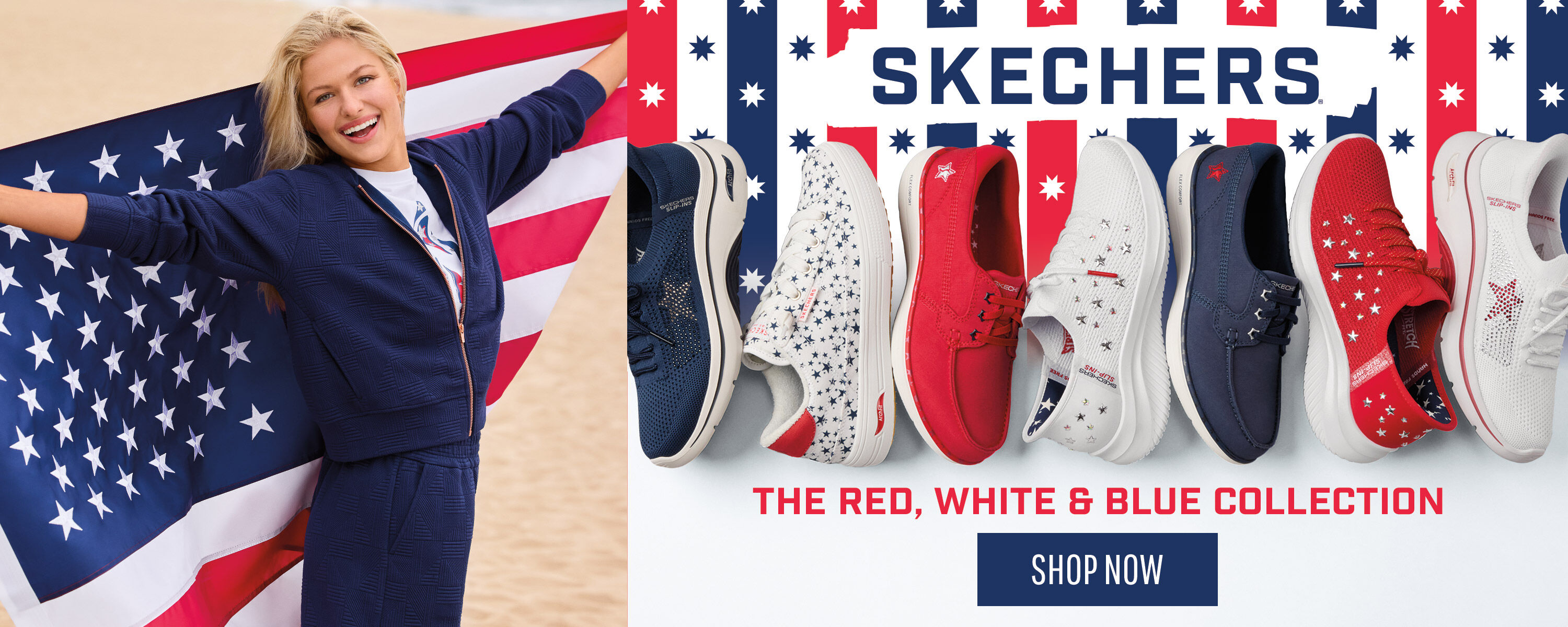 Skechers Red, White, & Blue - SHOP NOW