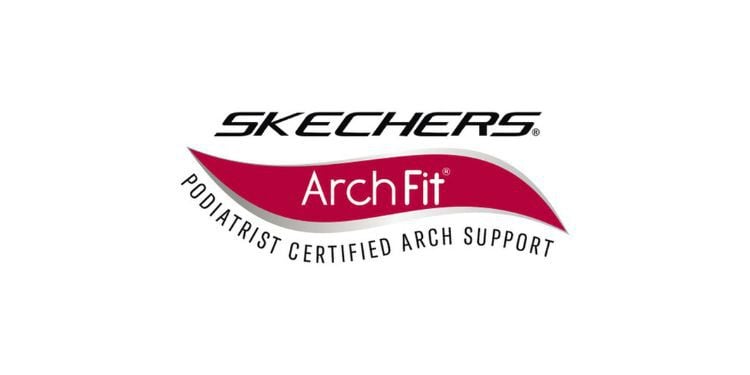 skechers arch support trainers