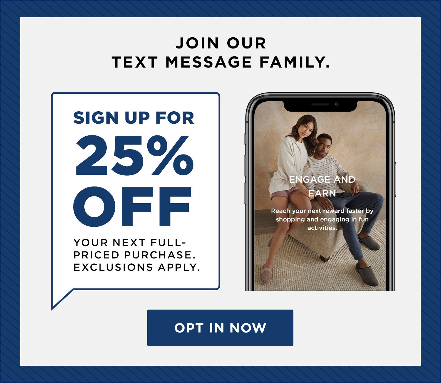 SMS - Sign up for 25% Off 