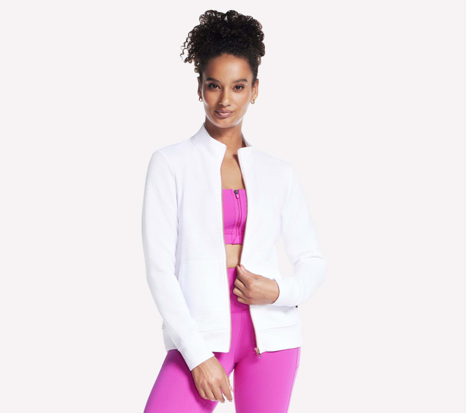 ◆SKECHERS◆ Women's Sports Coat 92 SL0WCCEX242 Skechers womens Go Walk Yoga Jacket, Bold Black, X-Small US