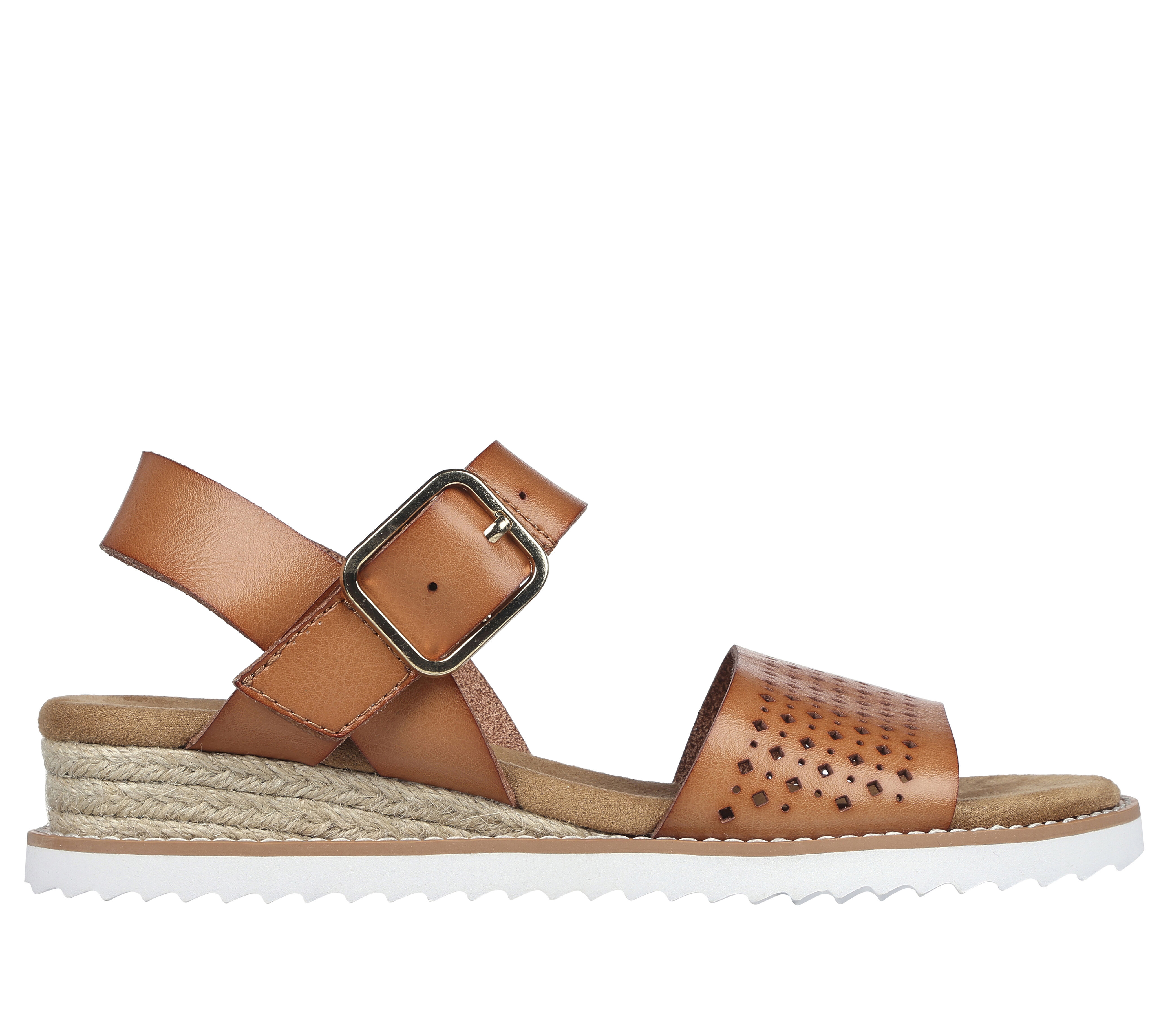 Skechers bobs desert kiss stretch vamp strap sandal memory foam sales
