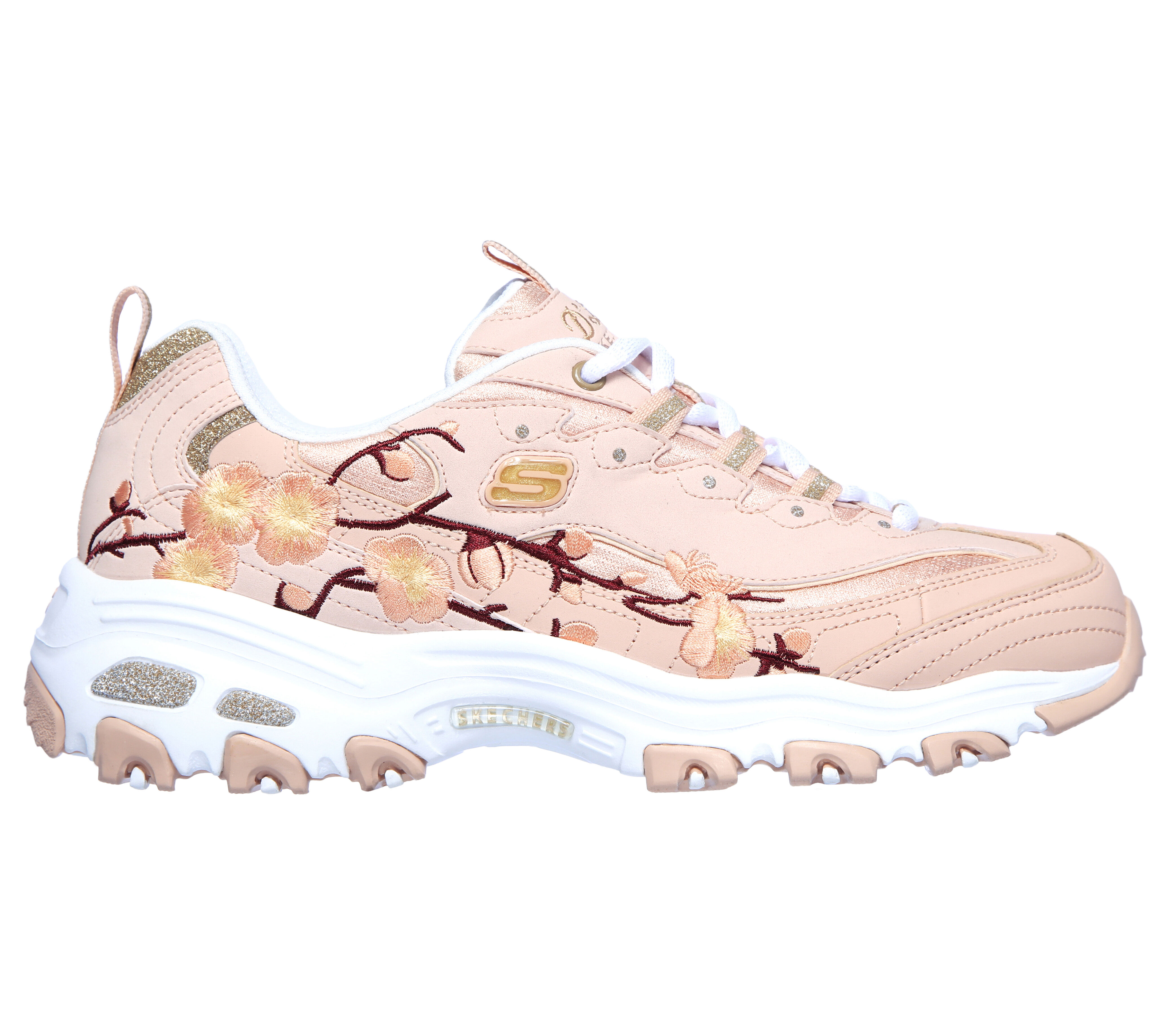 skechers d'lites 2 beige