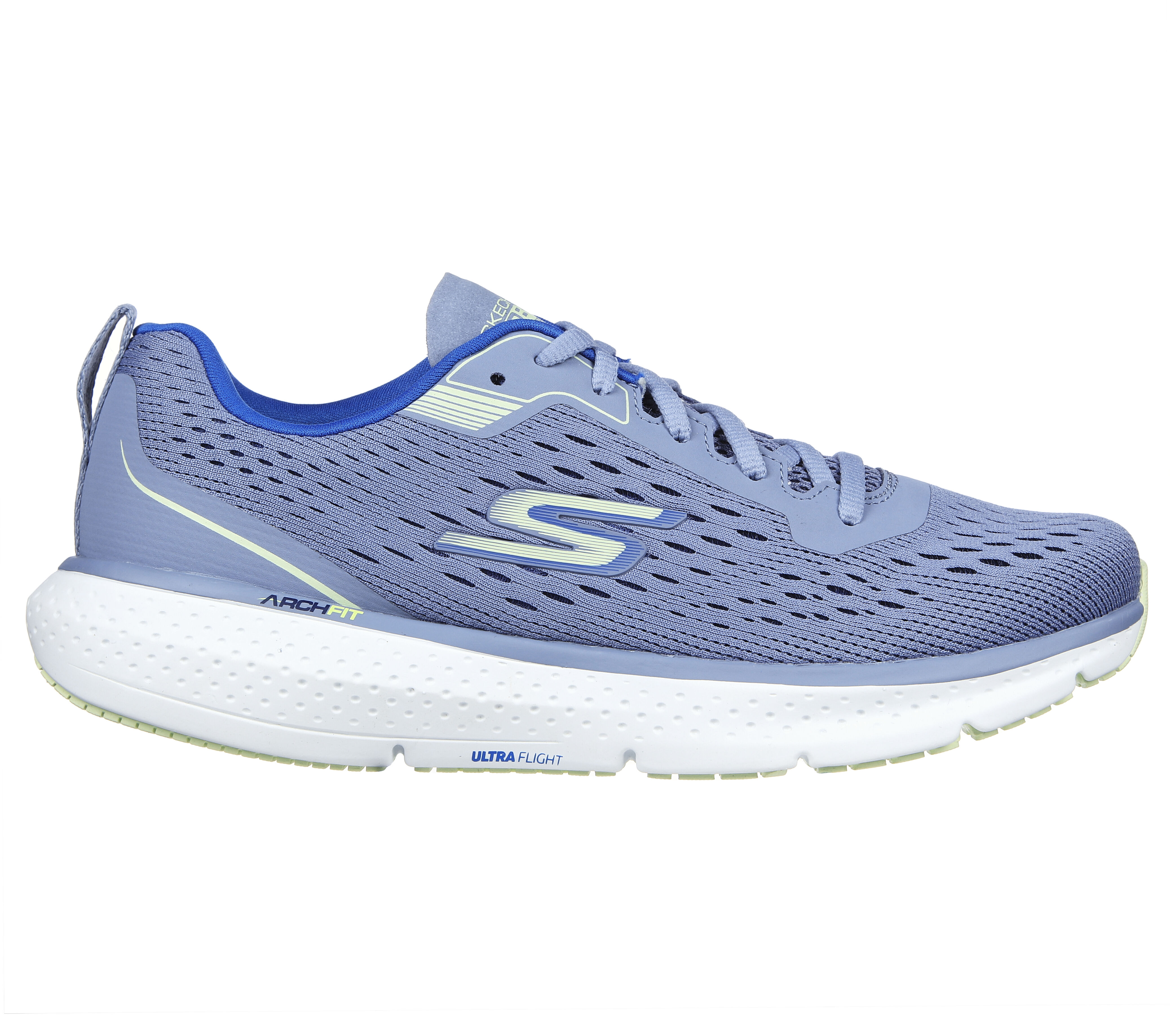 Skechers Women's Go Run Pure 3 Sneaker | Size 10.0 | Slate | Textile/Synthetic | Arch Fit