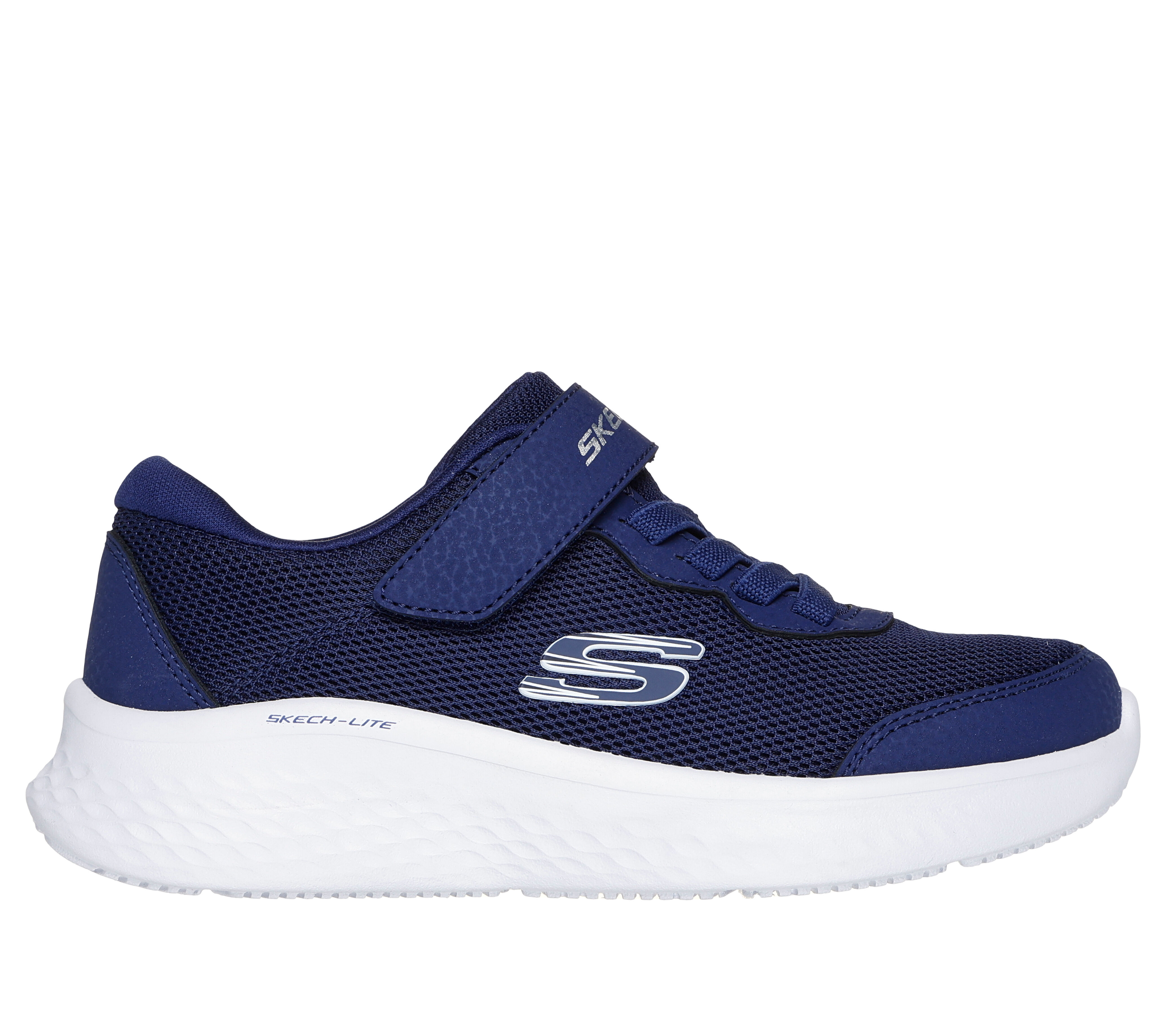 Skechers Girl s Skech Lite Pro Sneaker Size 3.0 Navy Textile Synthetic Machine Washable