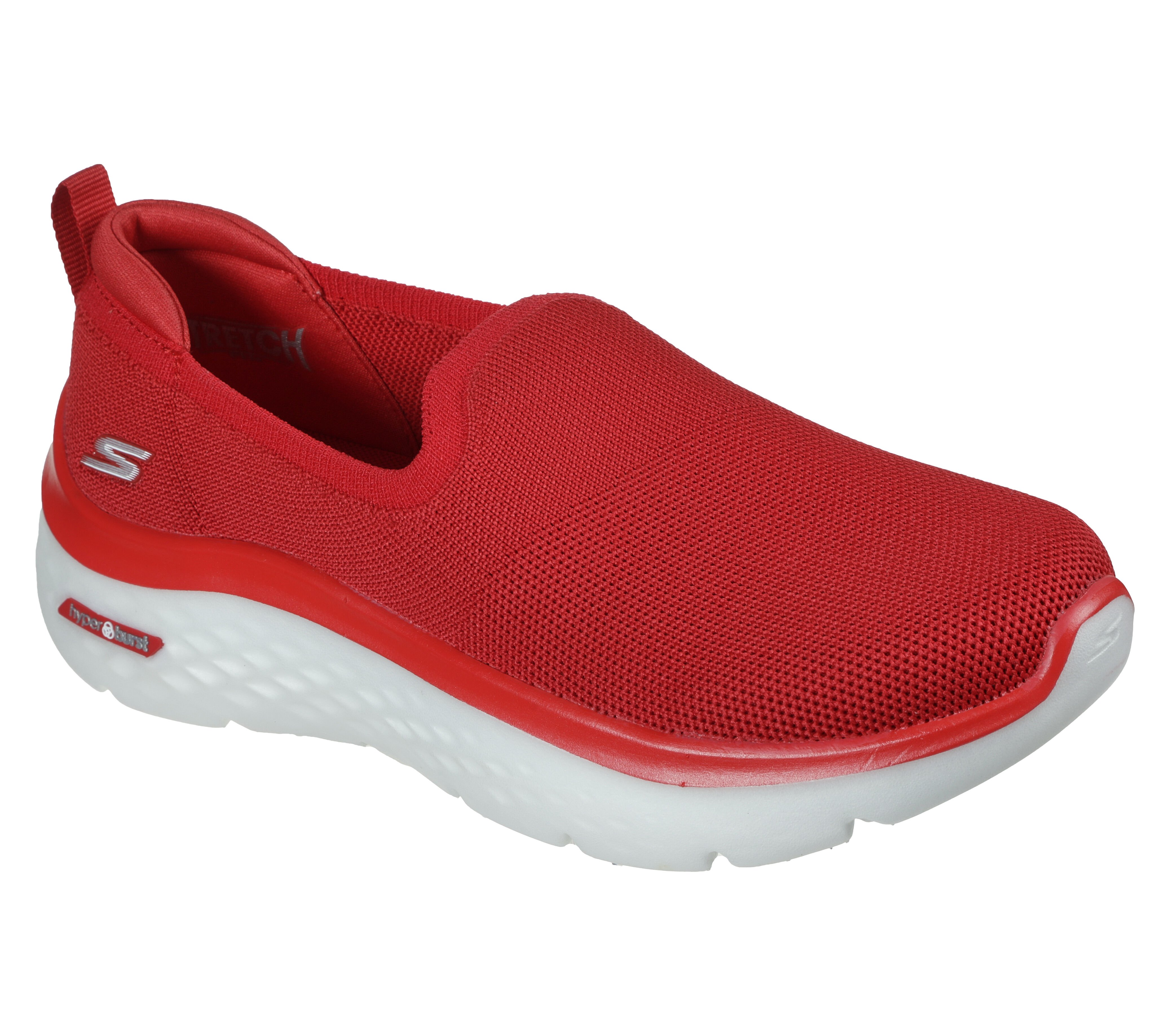 womens red skechers