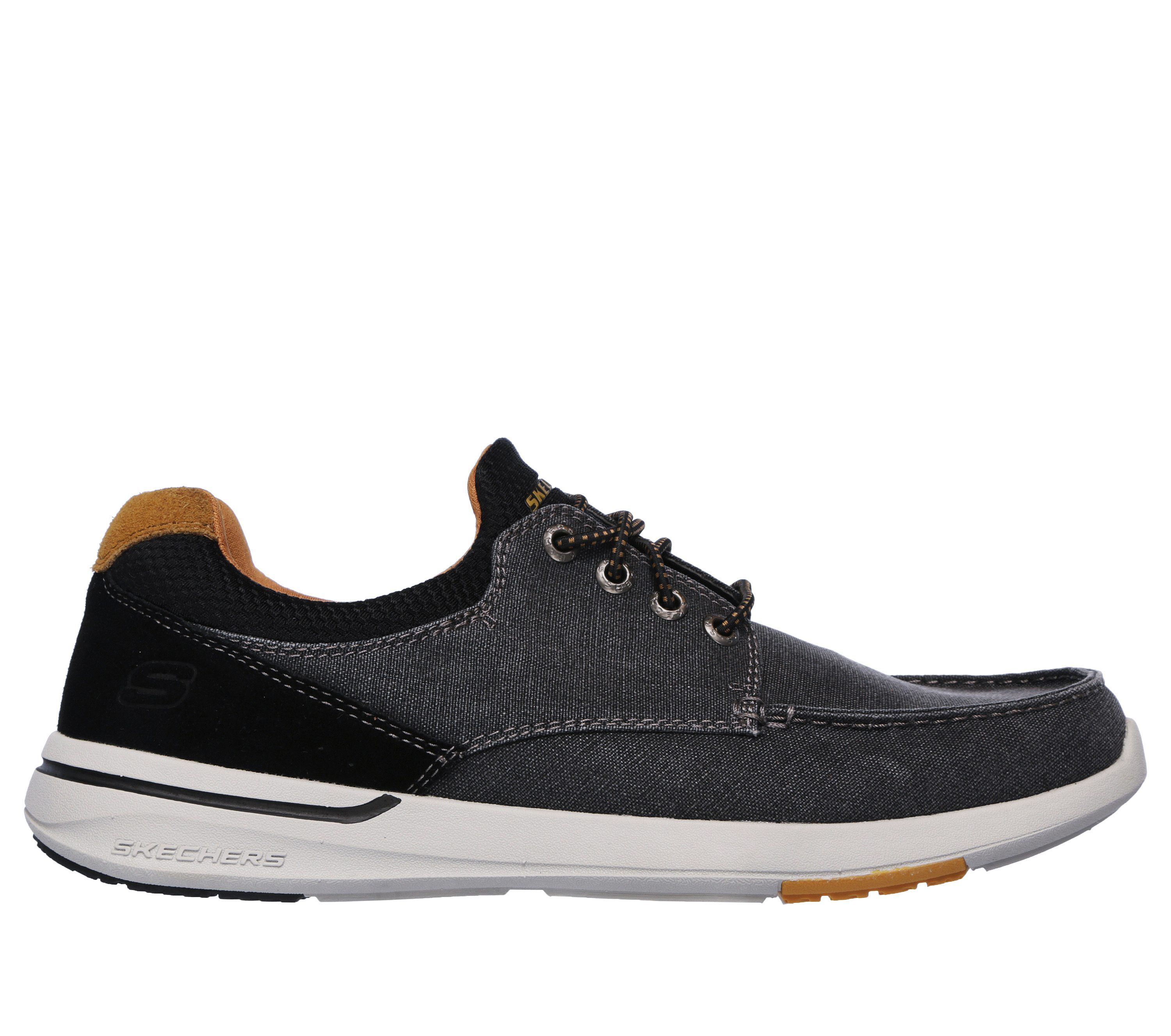 skechers mens relaxed fit elent mosen boat shoe