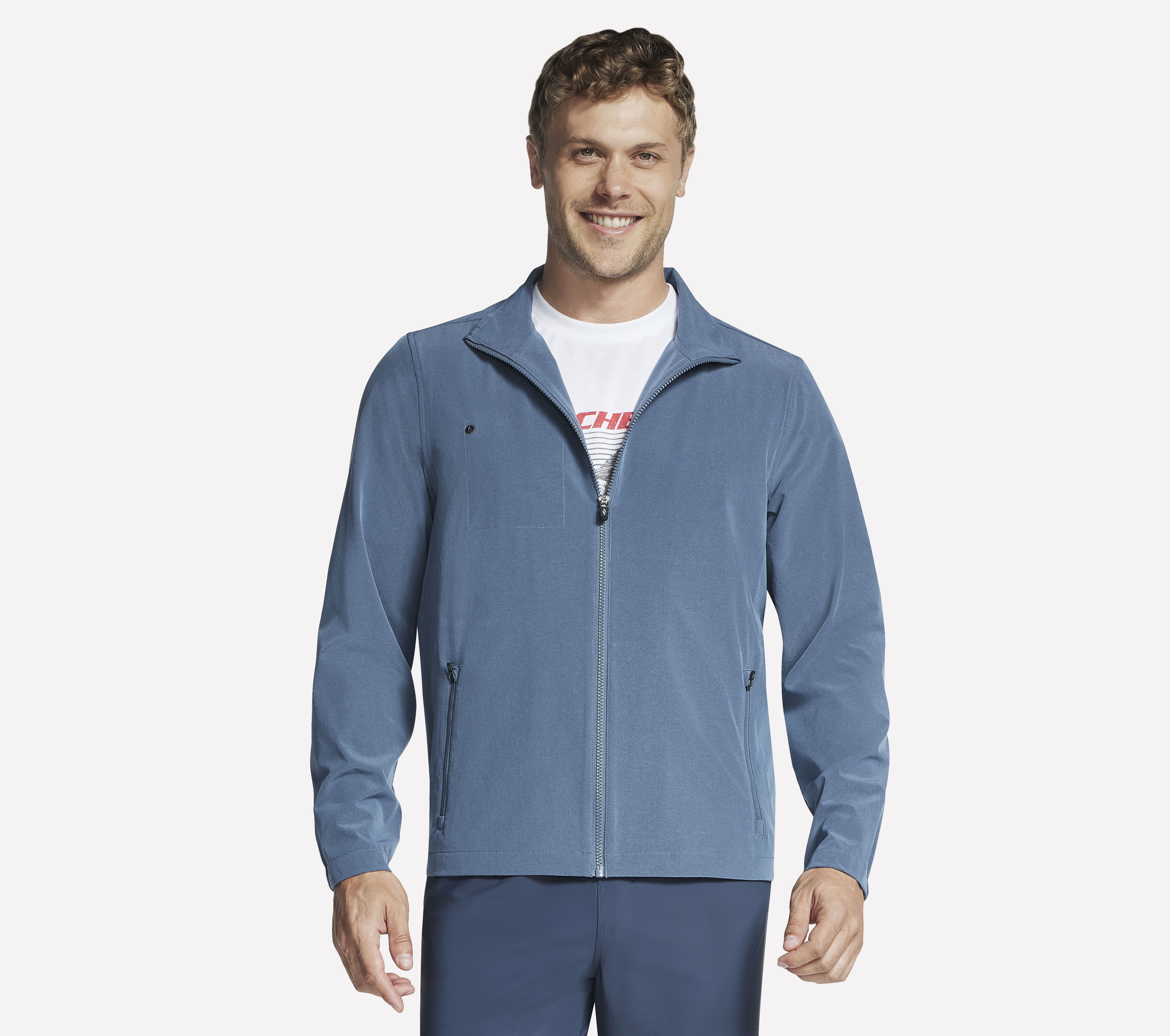 Skechers go walk zip fleece discount