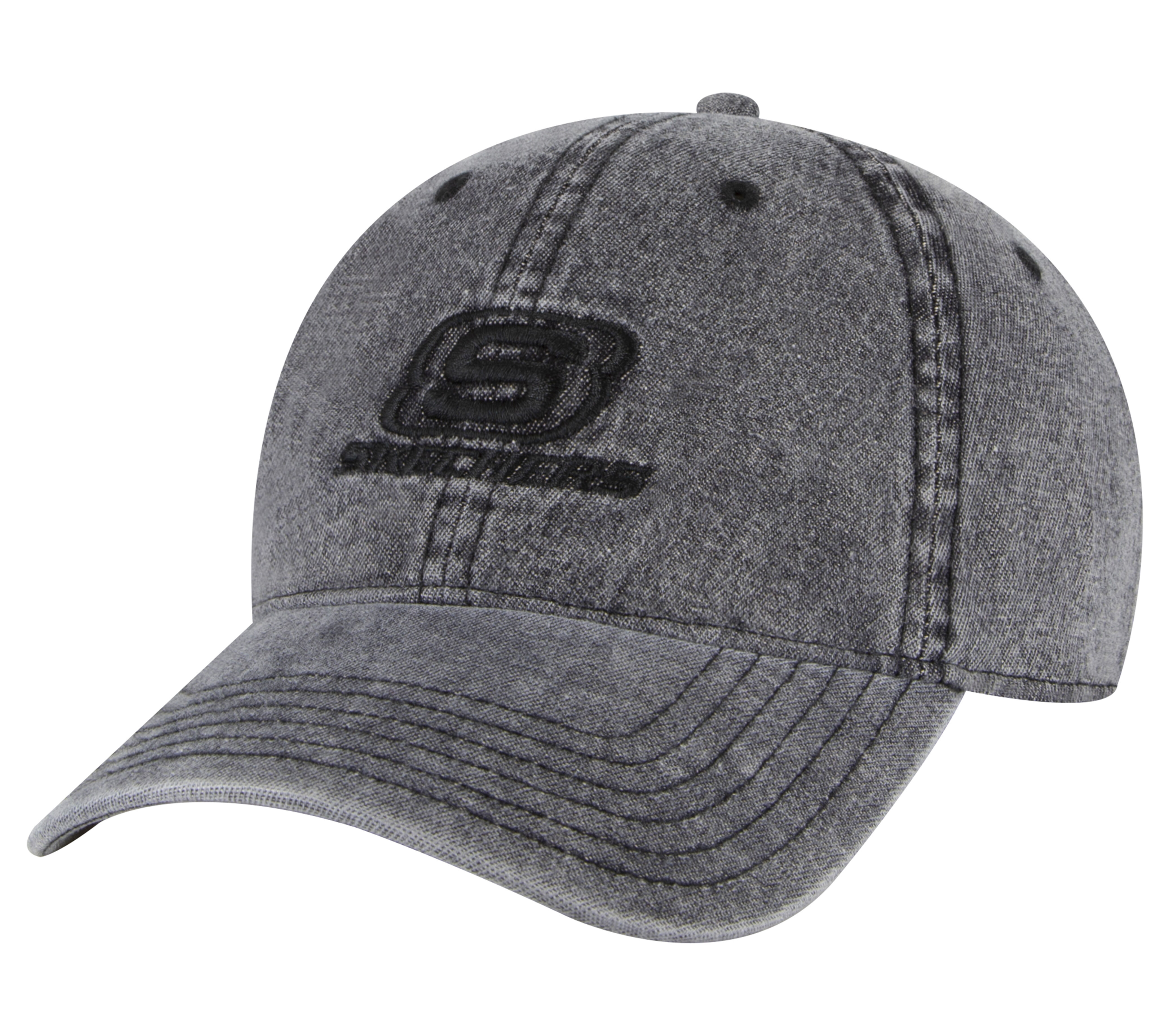 Skechers Denim Embroidered Hat Black Cotton