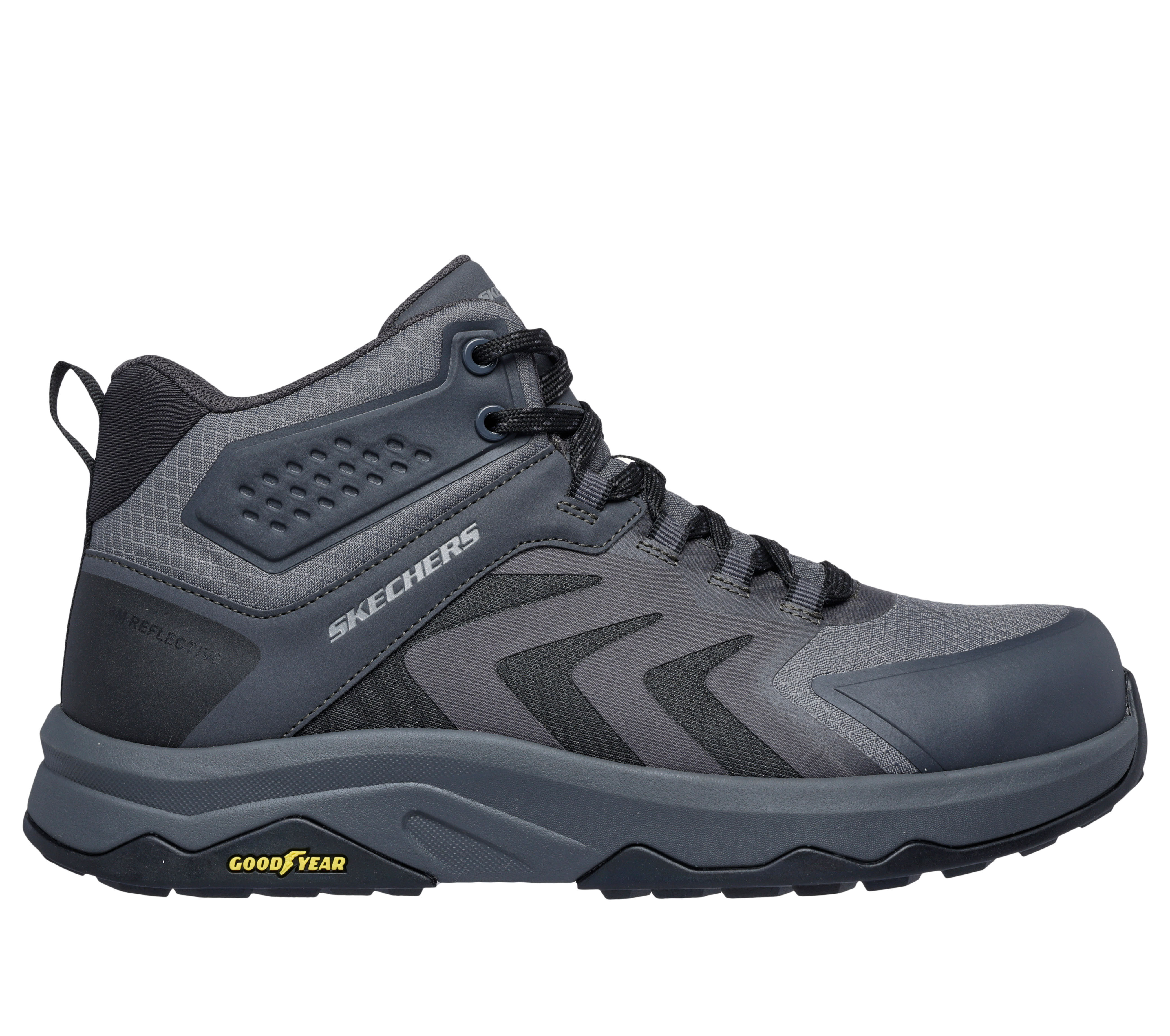 Skechers Work Speed Flex Trekker Mid Comp Toe Men s Work Boots Charcoal 7.5 E Wide Fabric
