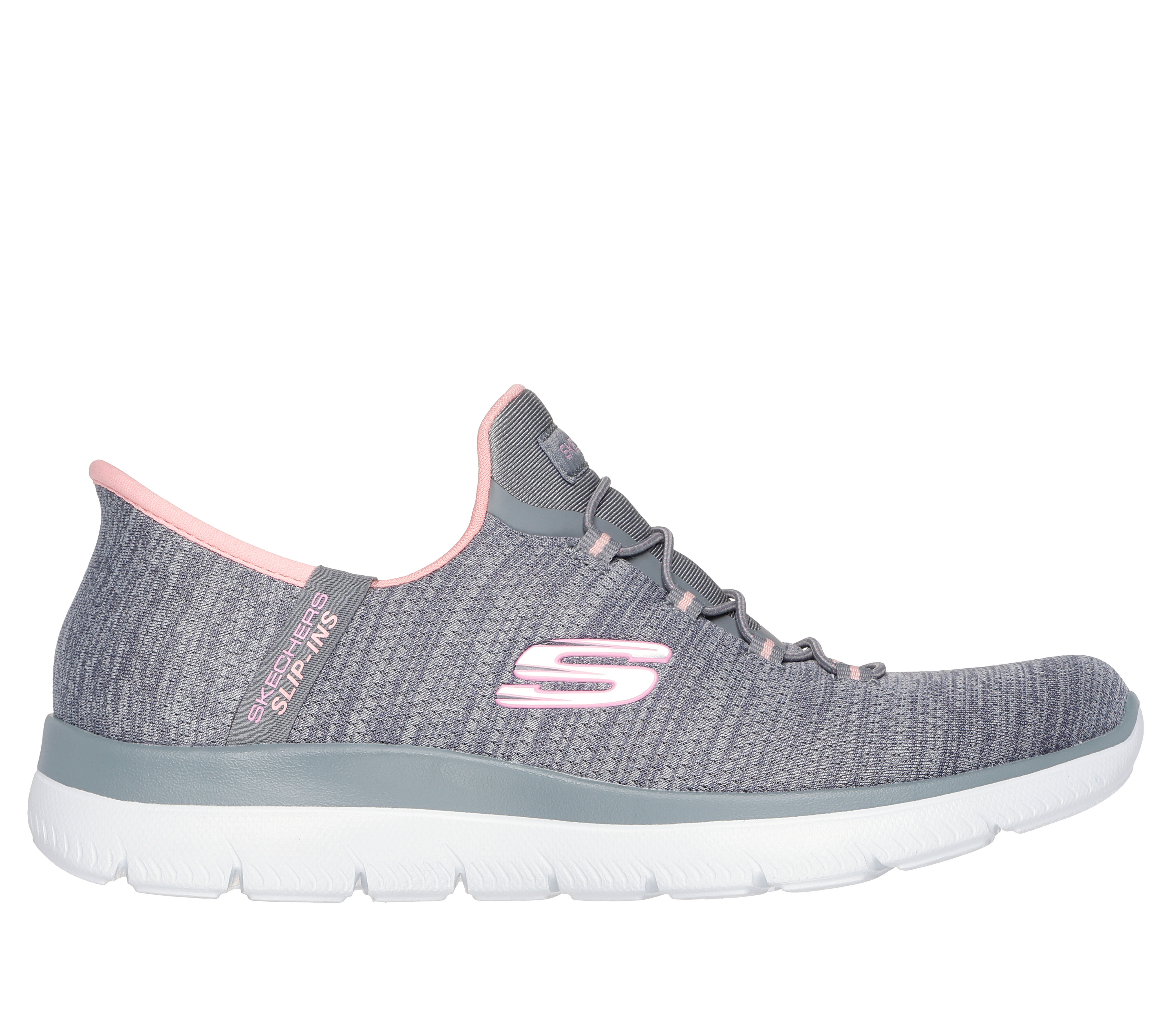 Skechers panelled slip on shoes cheap