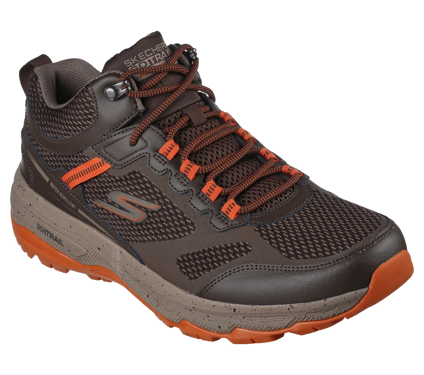 brown trail running shoes
