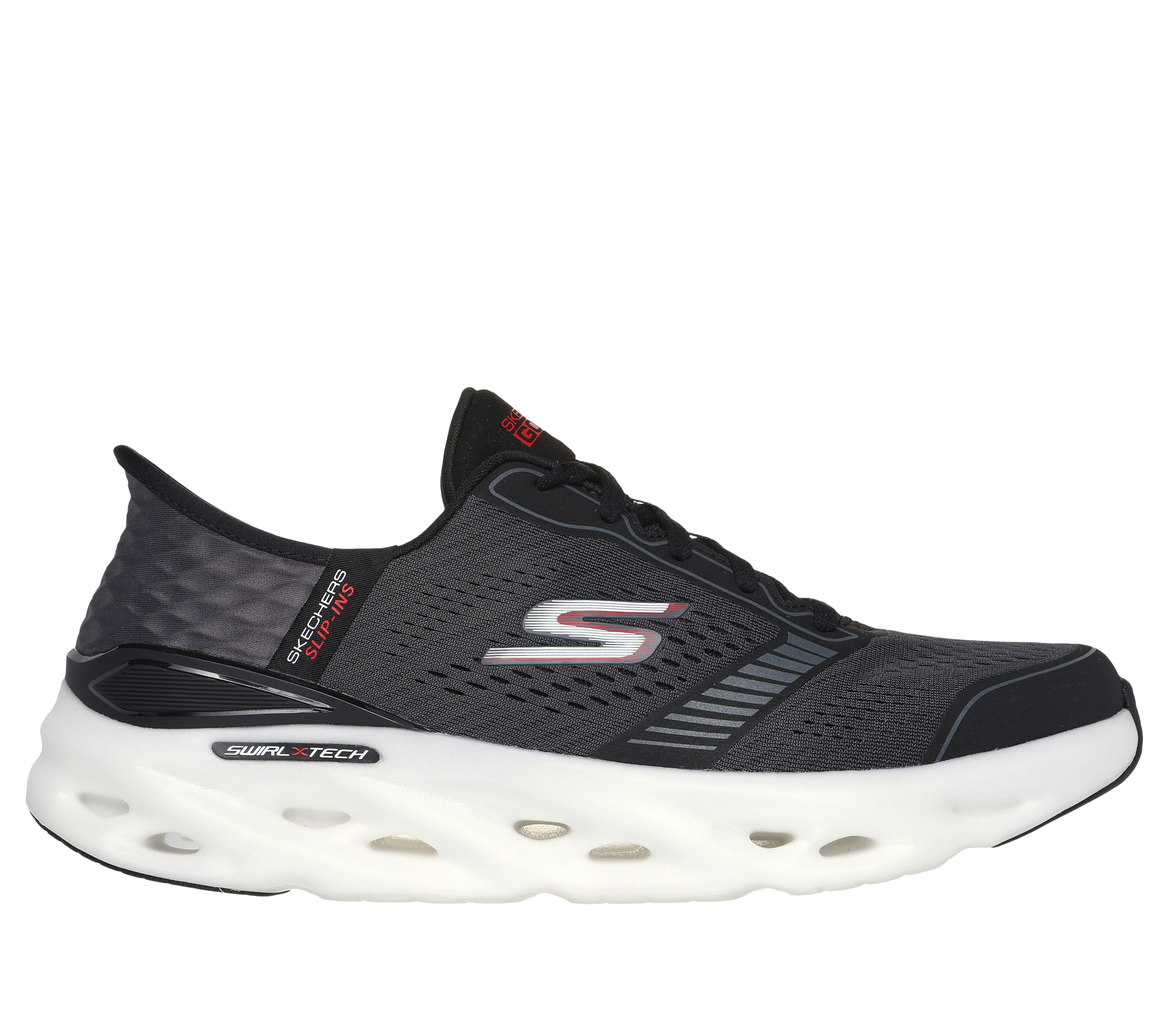 Skechers running hotsell homme argent