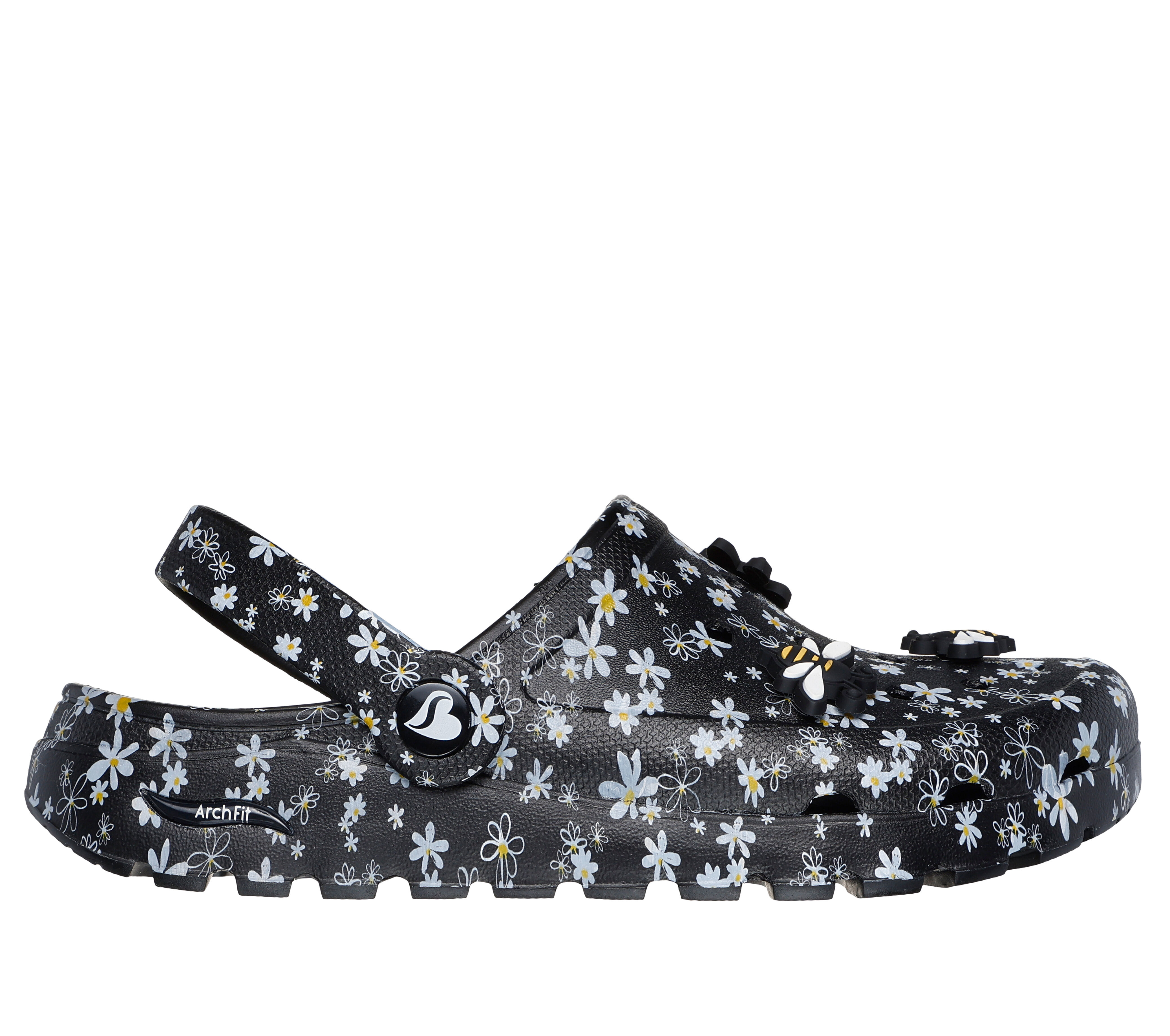 Skechers black shoes queen sale