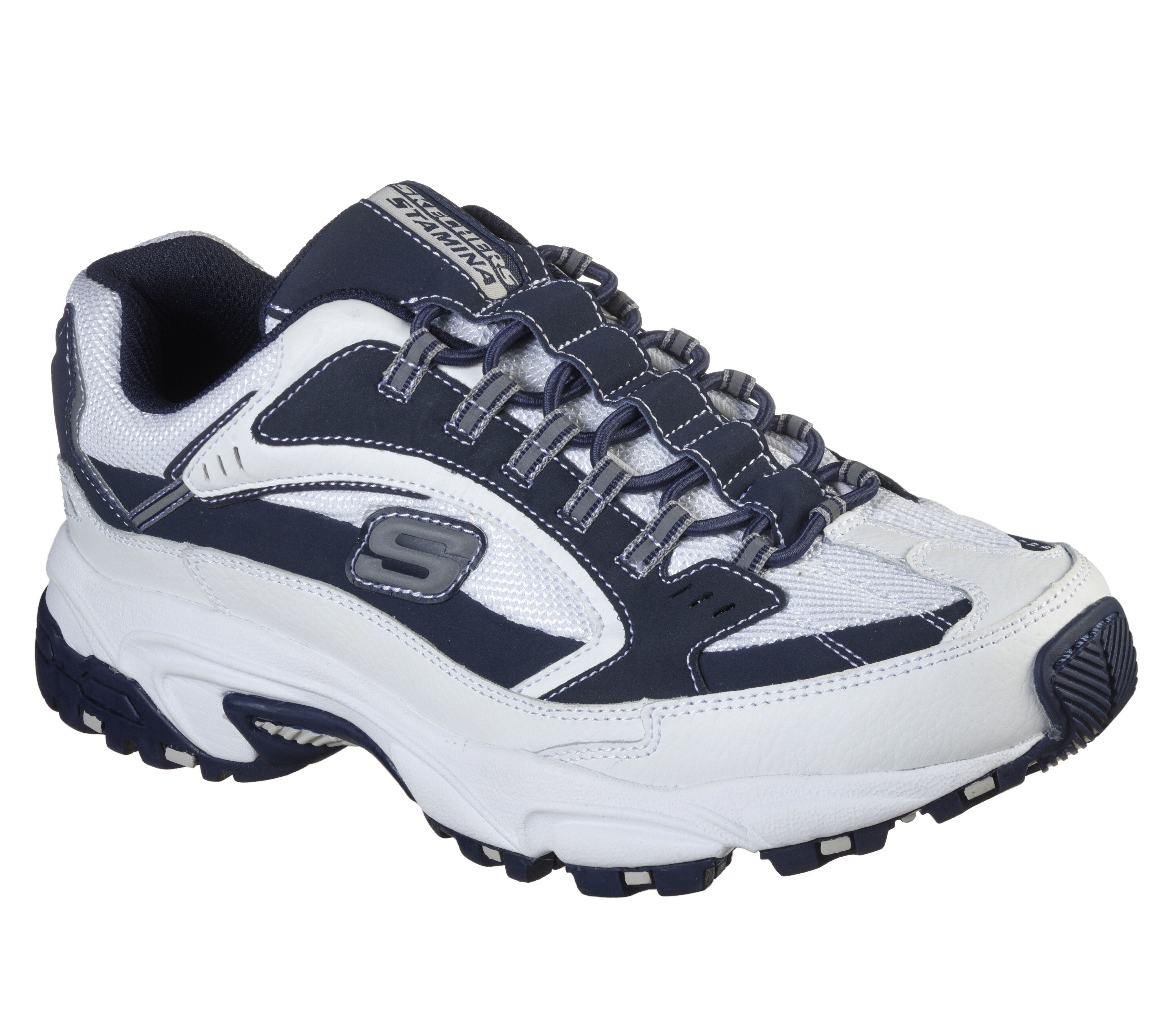 white skechers slip on tennis shoes