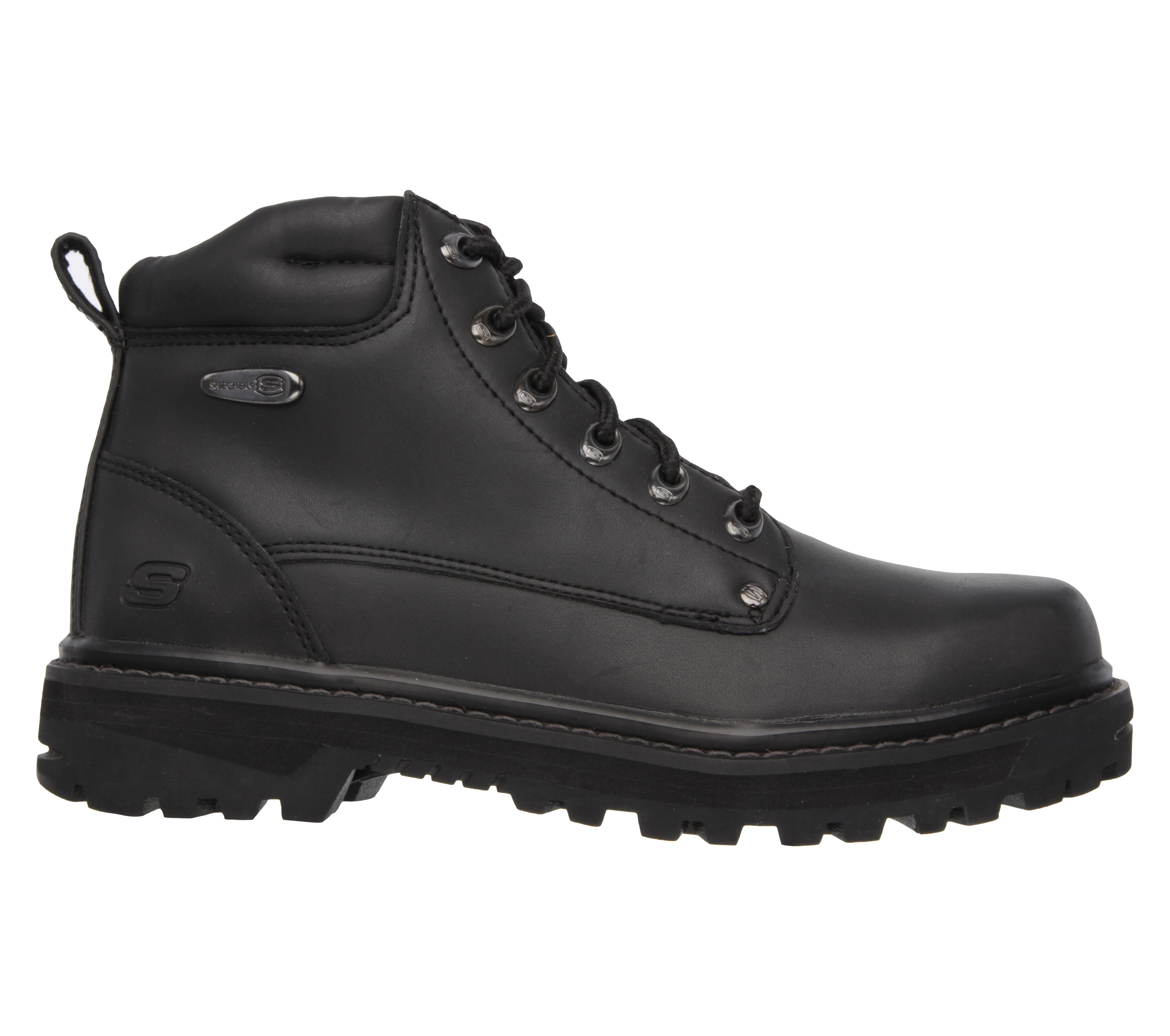 skechers usa men's mariner utility boot black