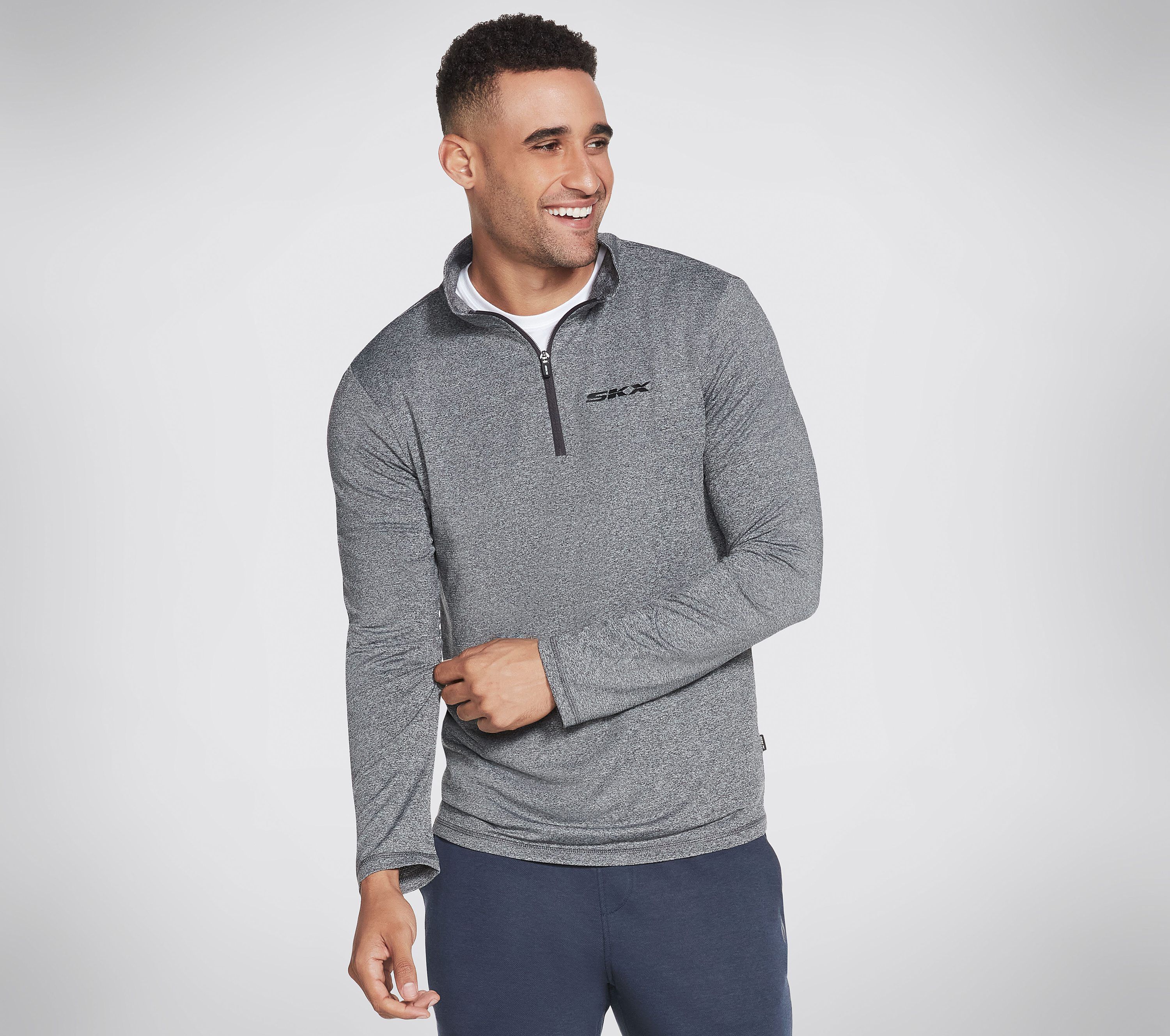 Skechers mens slip sales on quarter zip