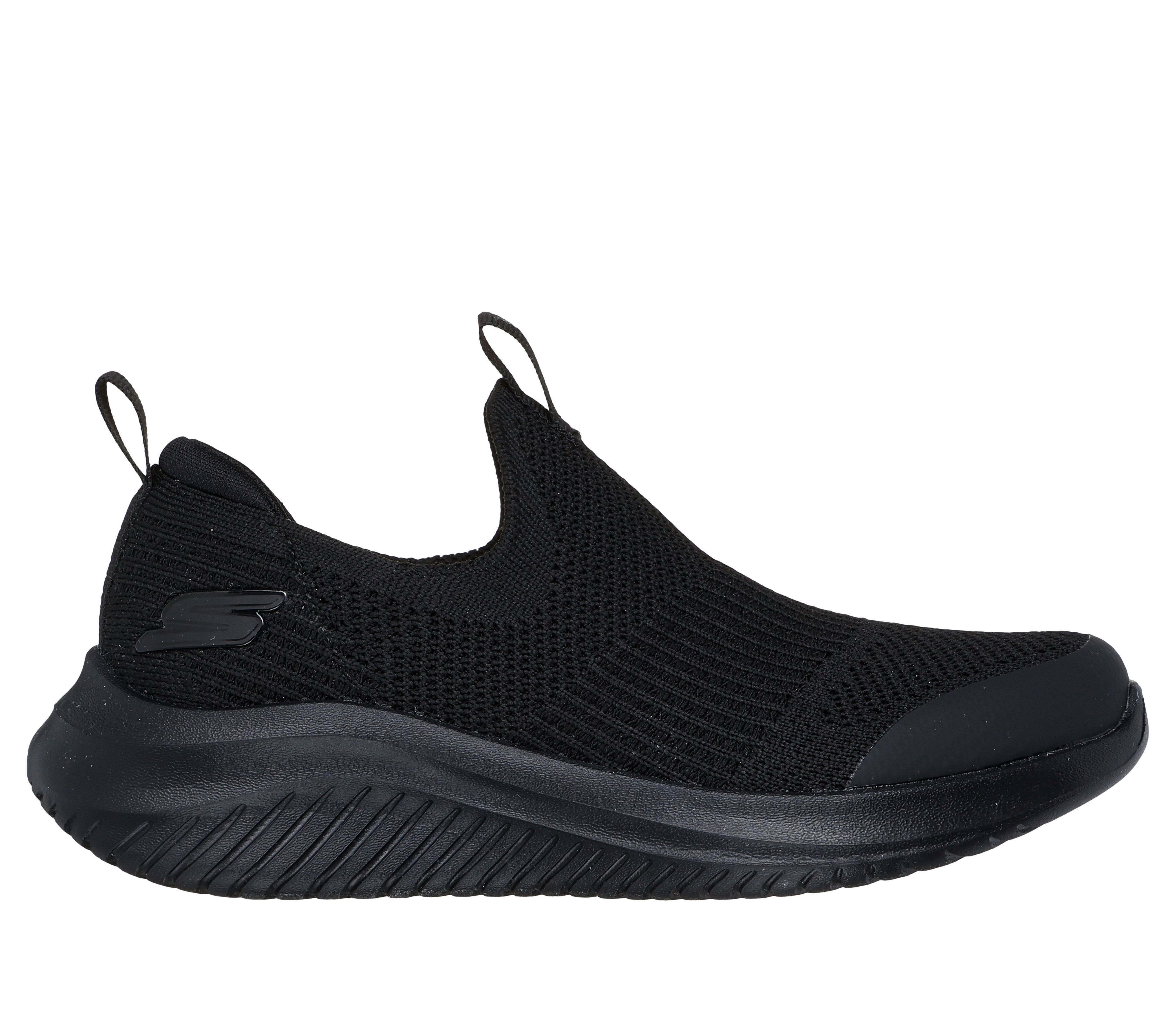 Skechers black uniform shoes sale