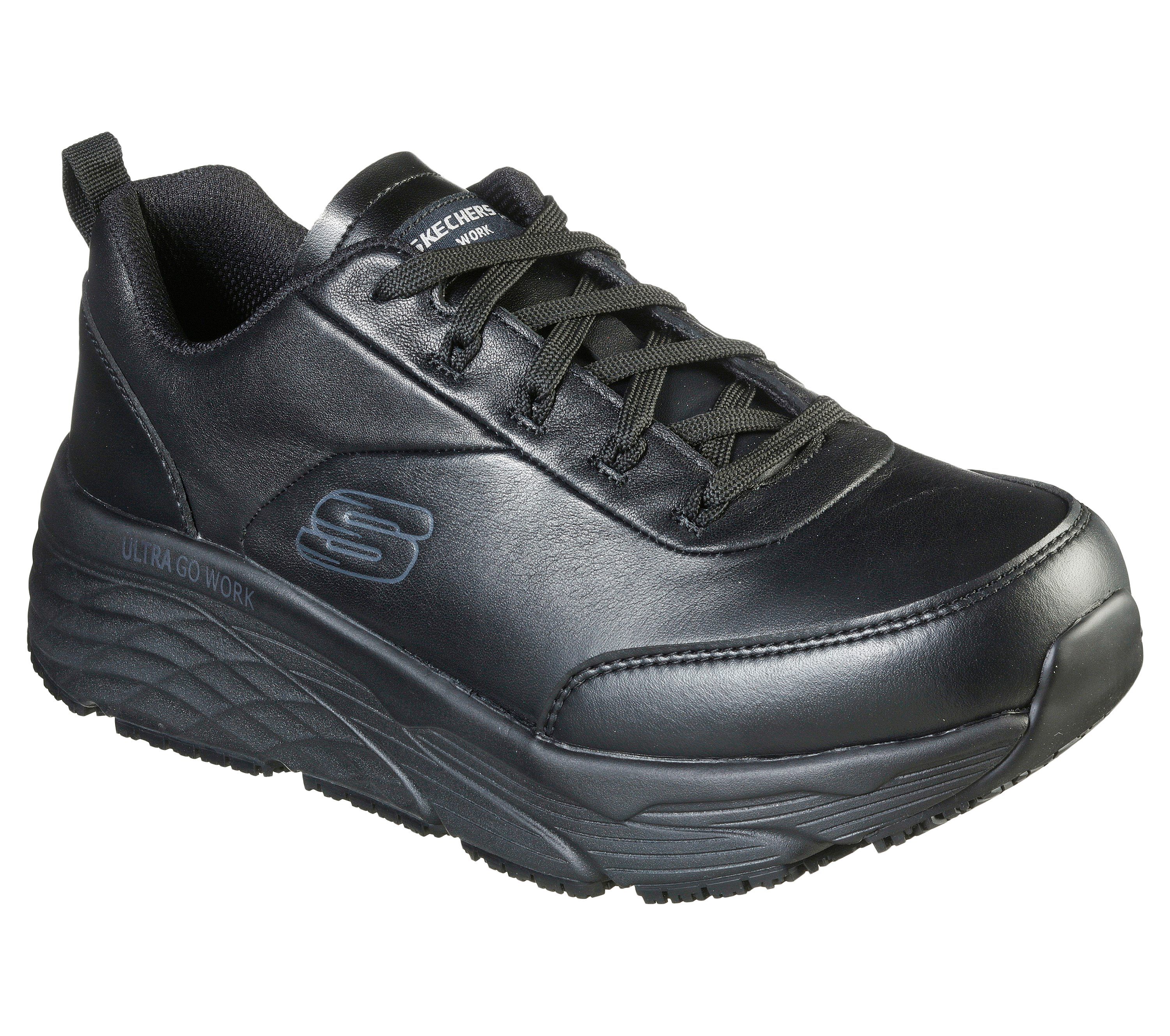skechers mens work shoes slip resistant