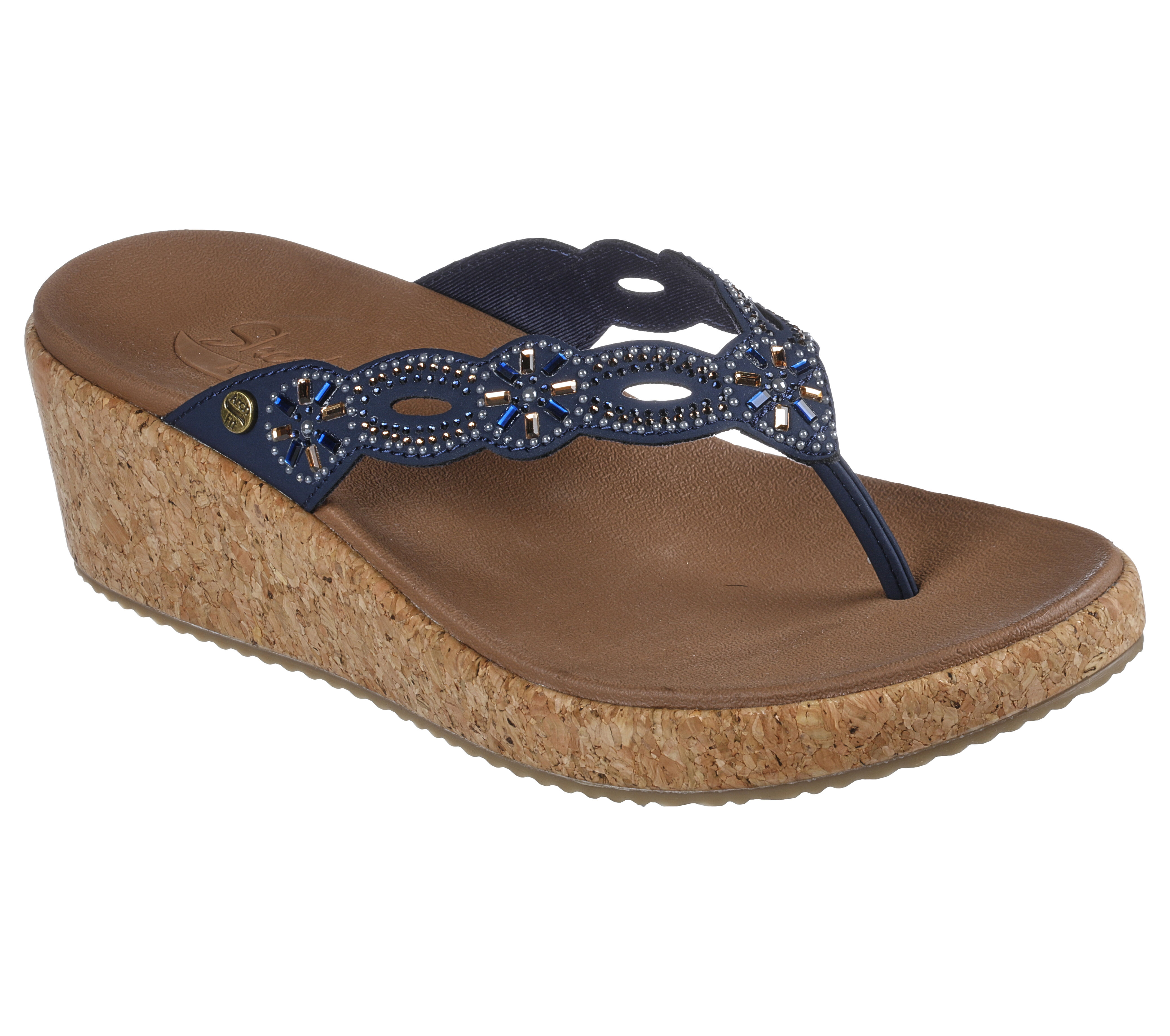 skechers wedge flip flops