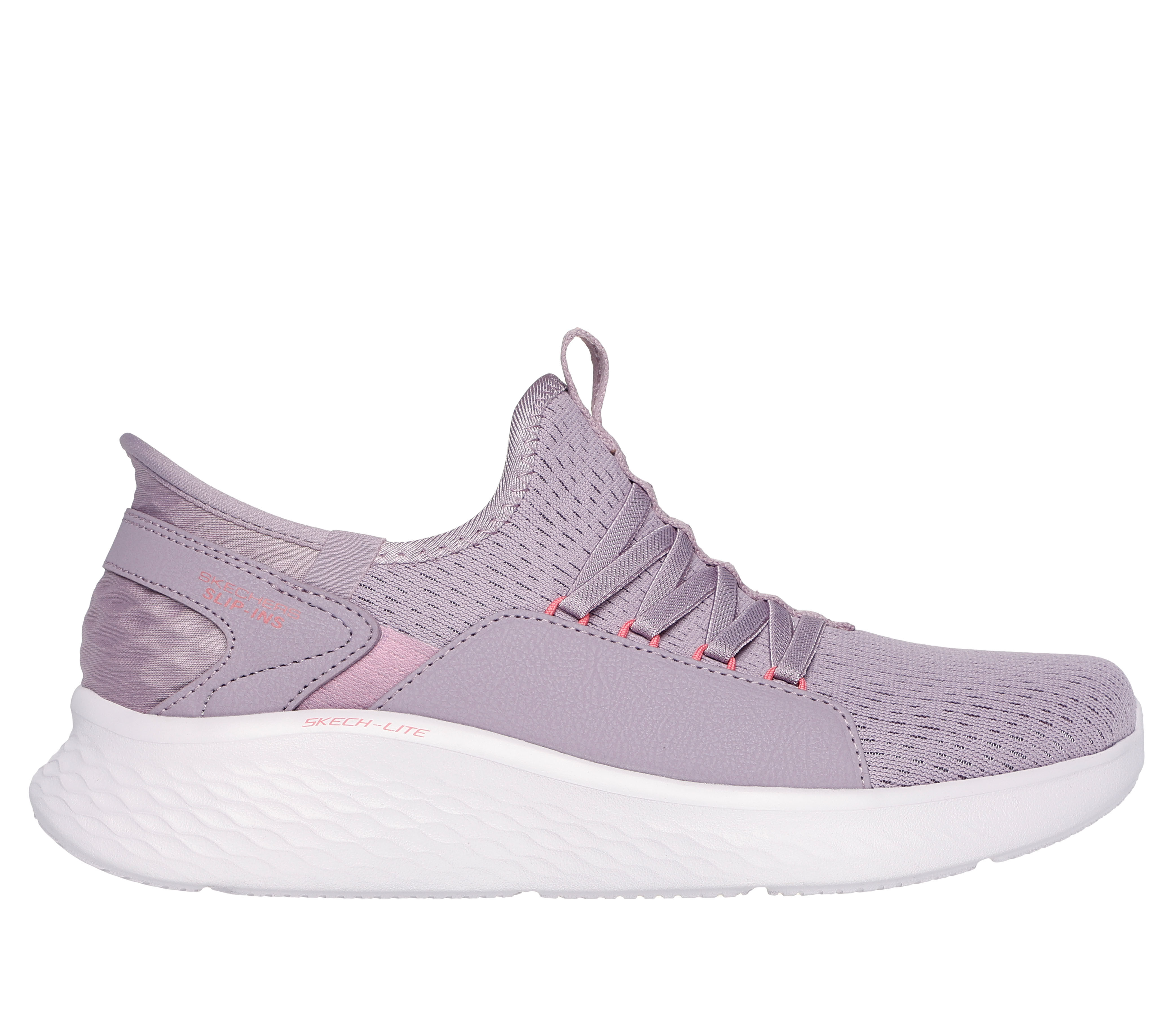 Skechers Women s Slip ins Skech Lite Pro Cruiser Sneaker Size 9.5 Lavender Pink Textile Synthetic Vegan Machine Washable