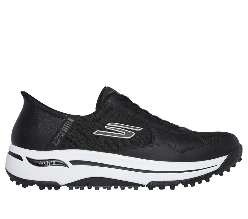 Skechers Slip-ins: GO GOLF Arch Fit - Line Up, BLACK / WHITE, largeimage number 0