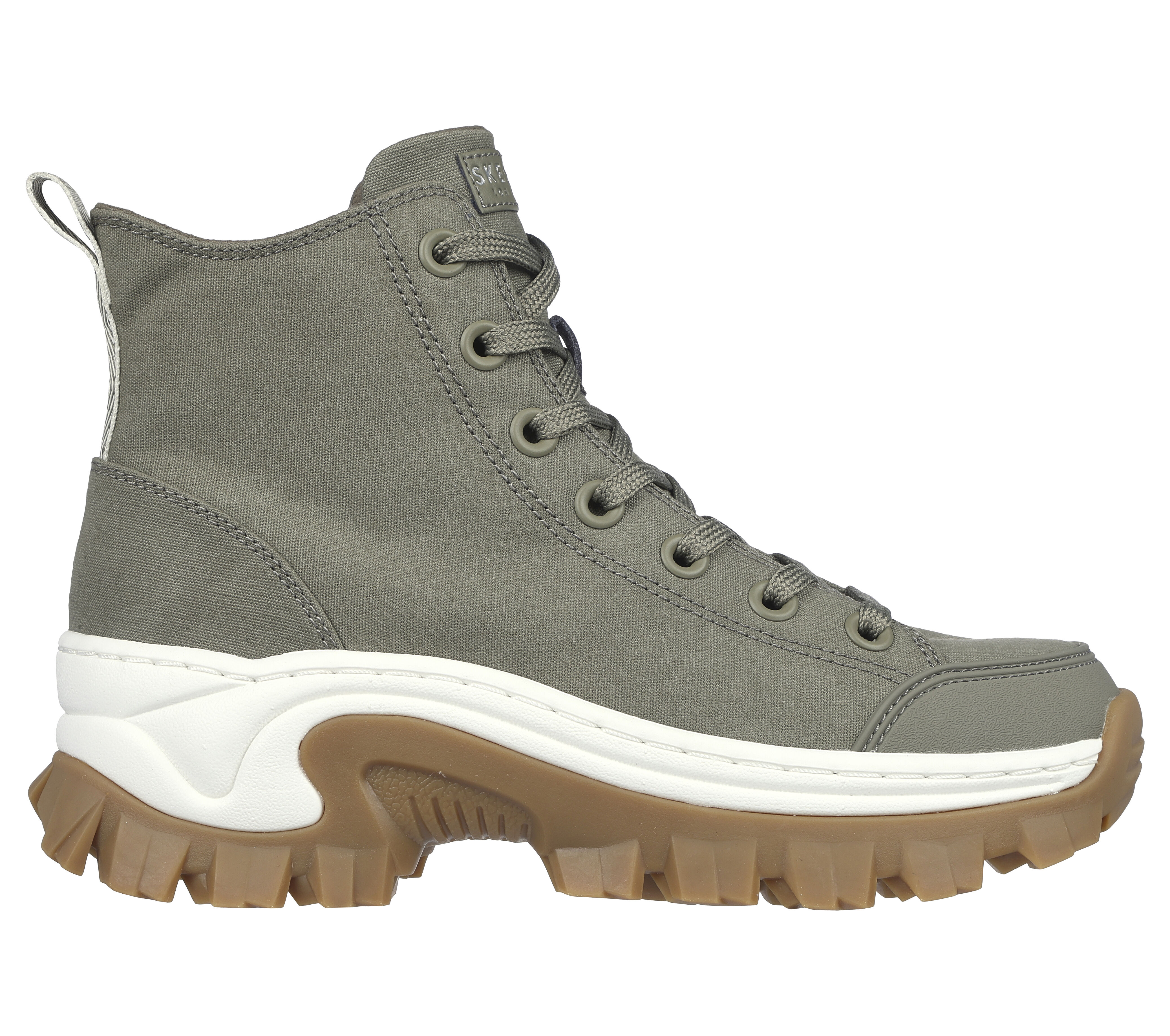 Skechers street hi-lite bermuda stud trim lace up trainer hotsell