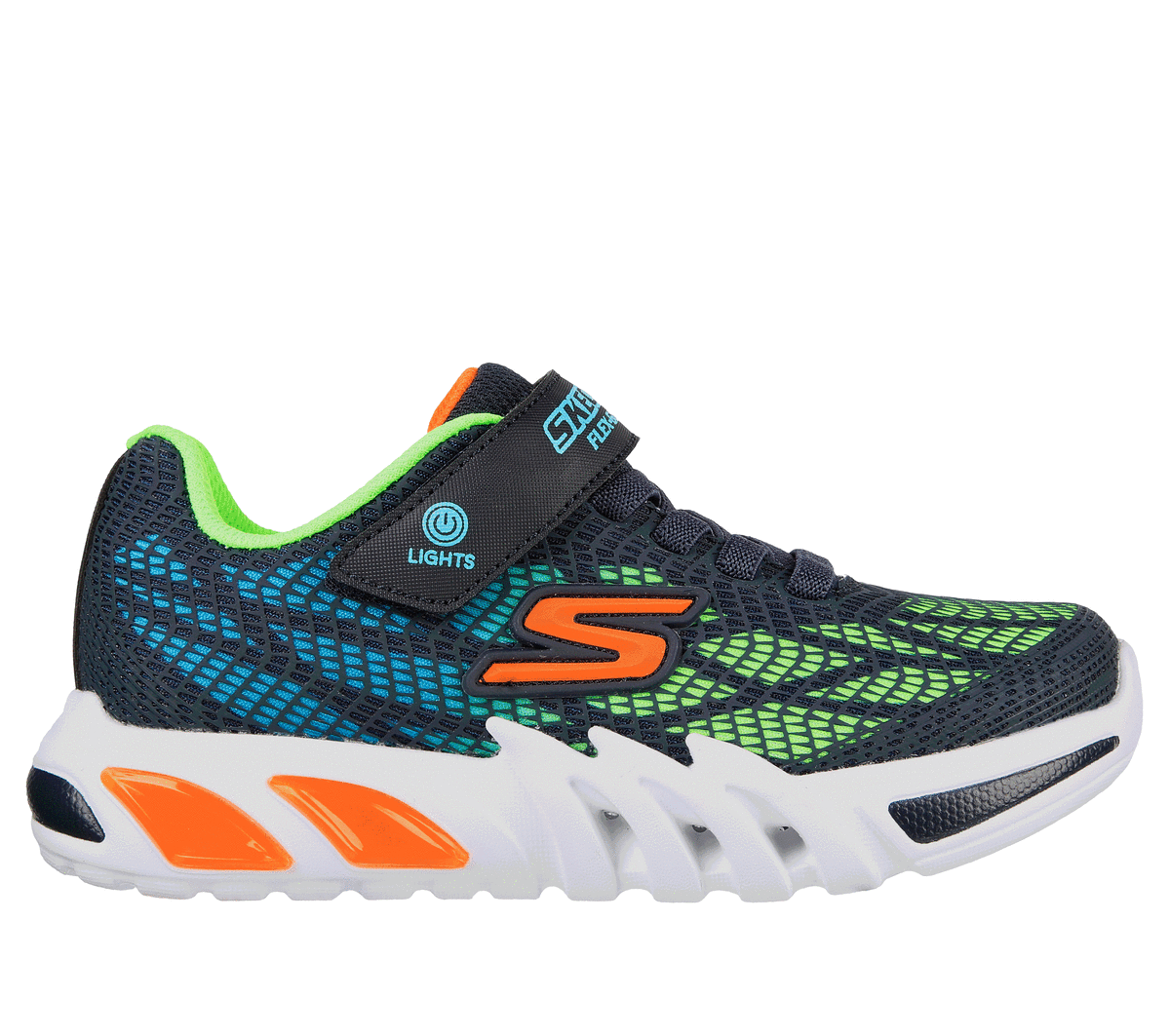 Skechers flex-glow parrox sales boys' light up shoes