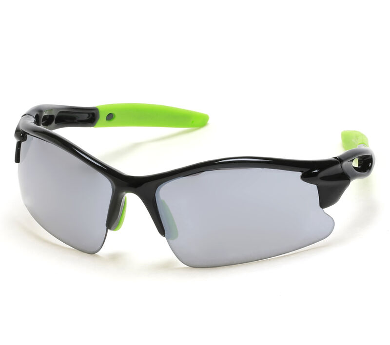 Semi-Rimless Sports Sunglasses, BLACK, largeimage number 0