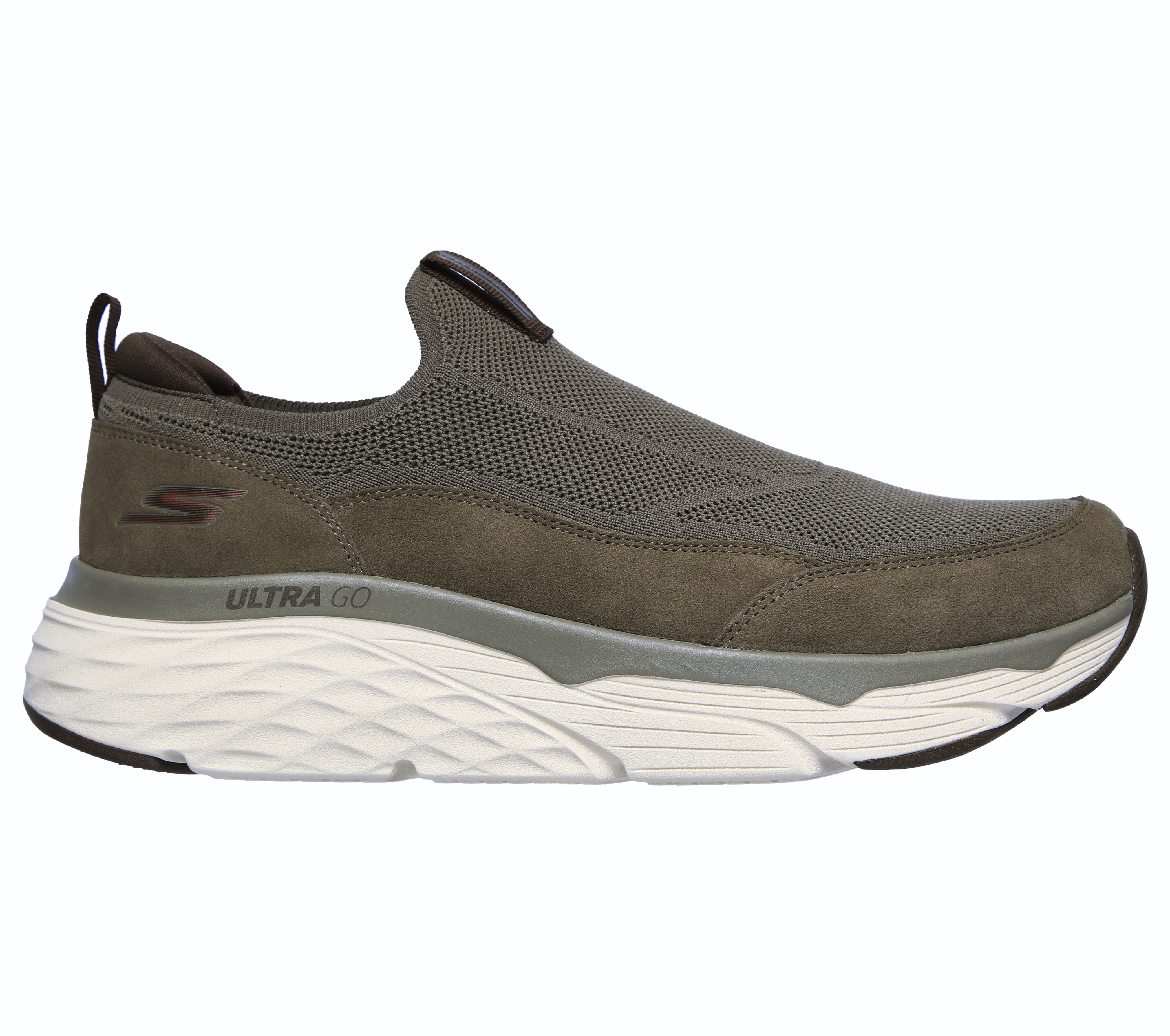 skechers white slip on