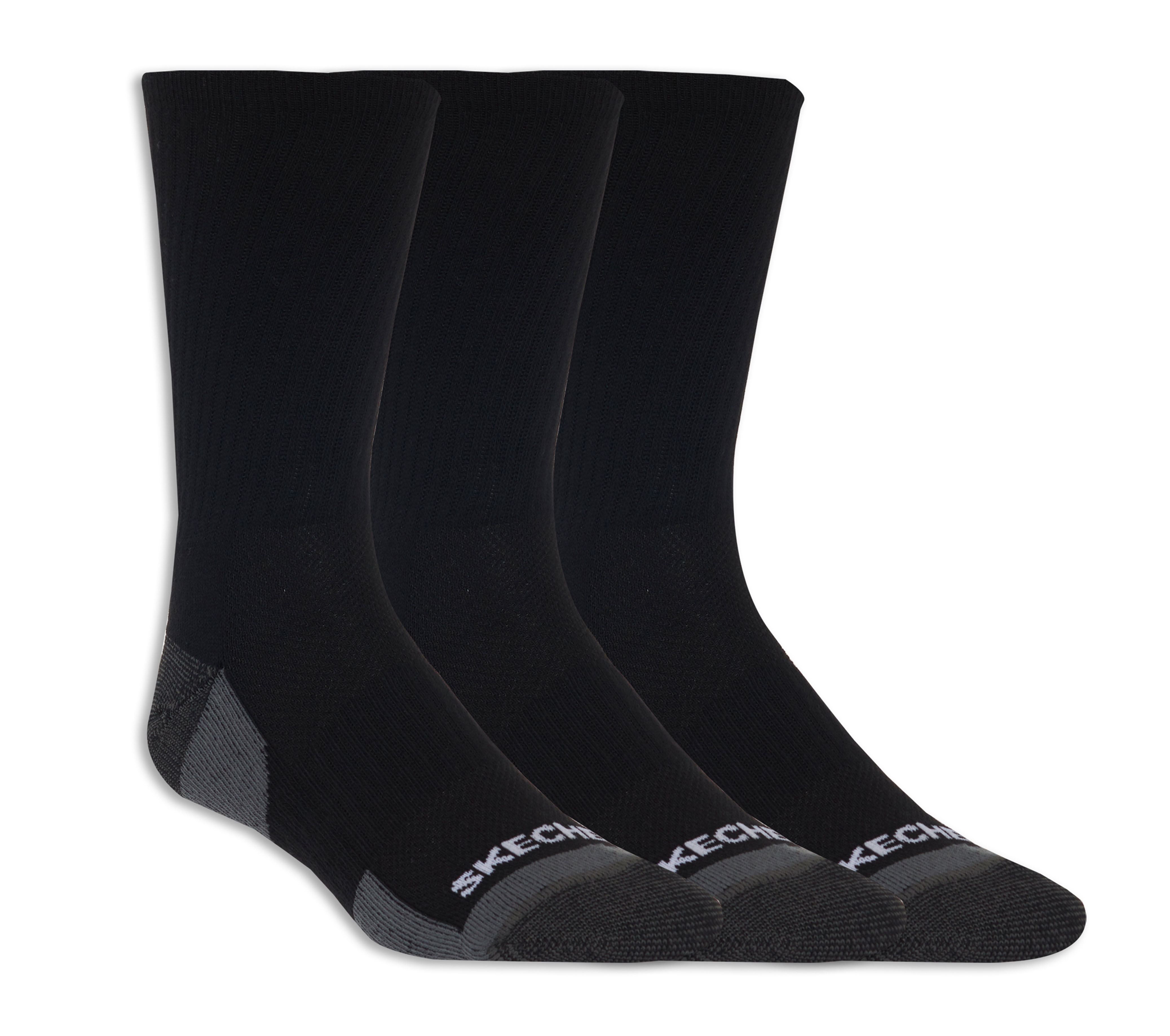 3 Pack Half Terry Crew Socks