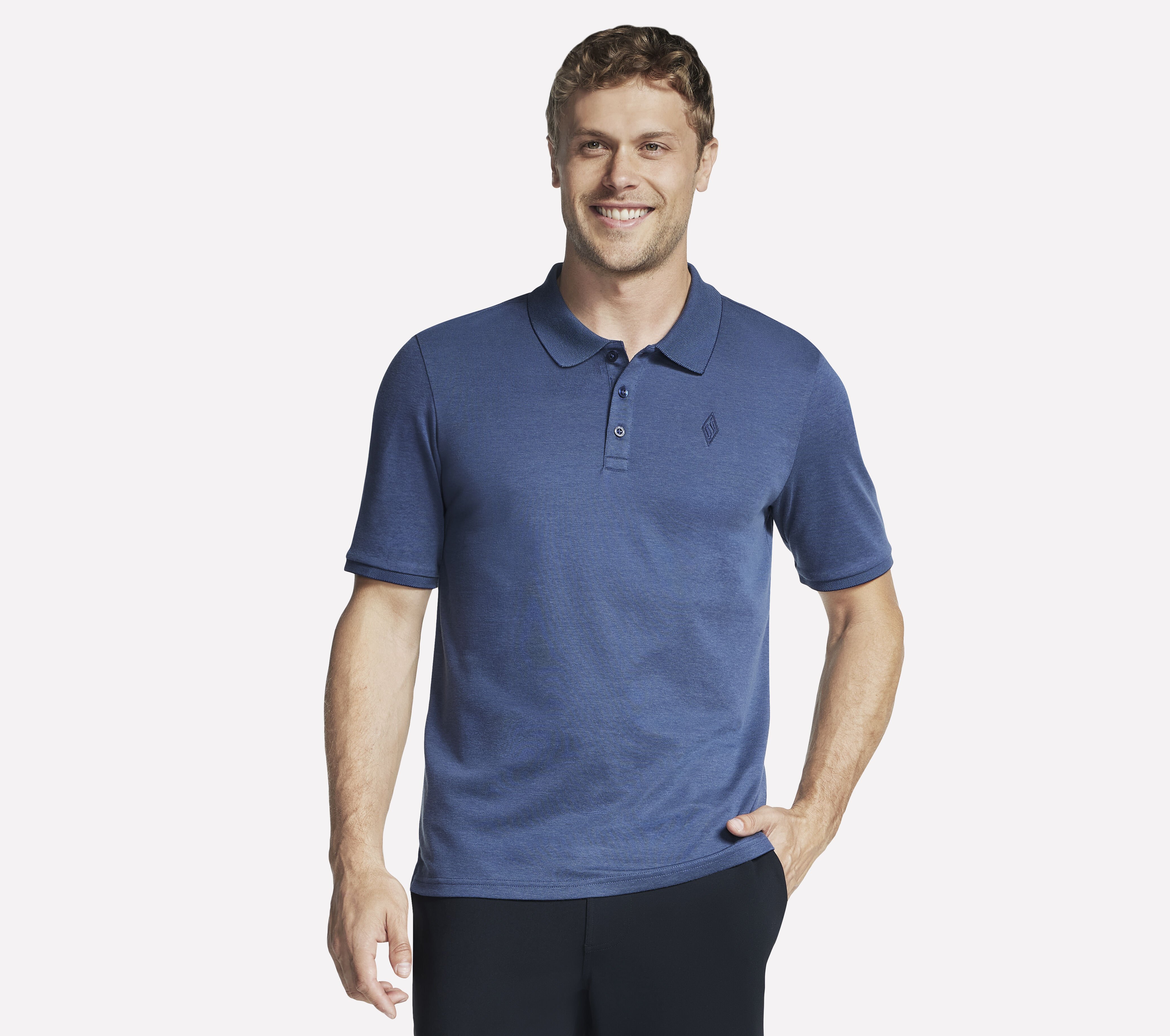 Skechers polo shirt womens blue hotsell