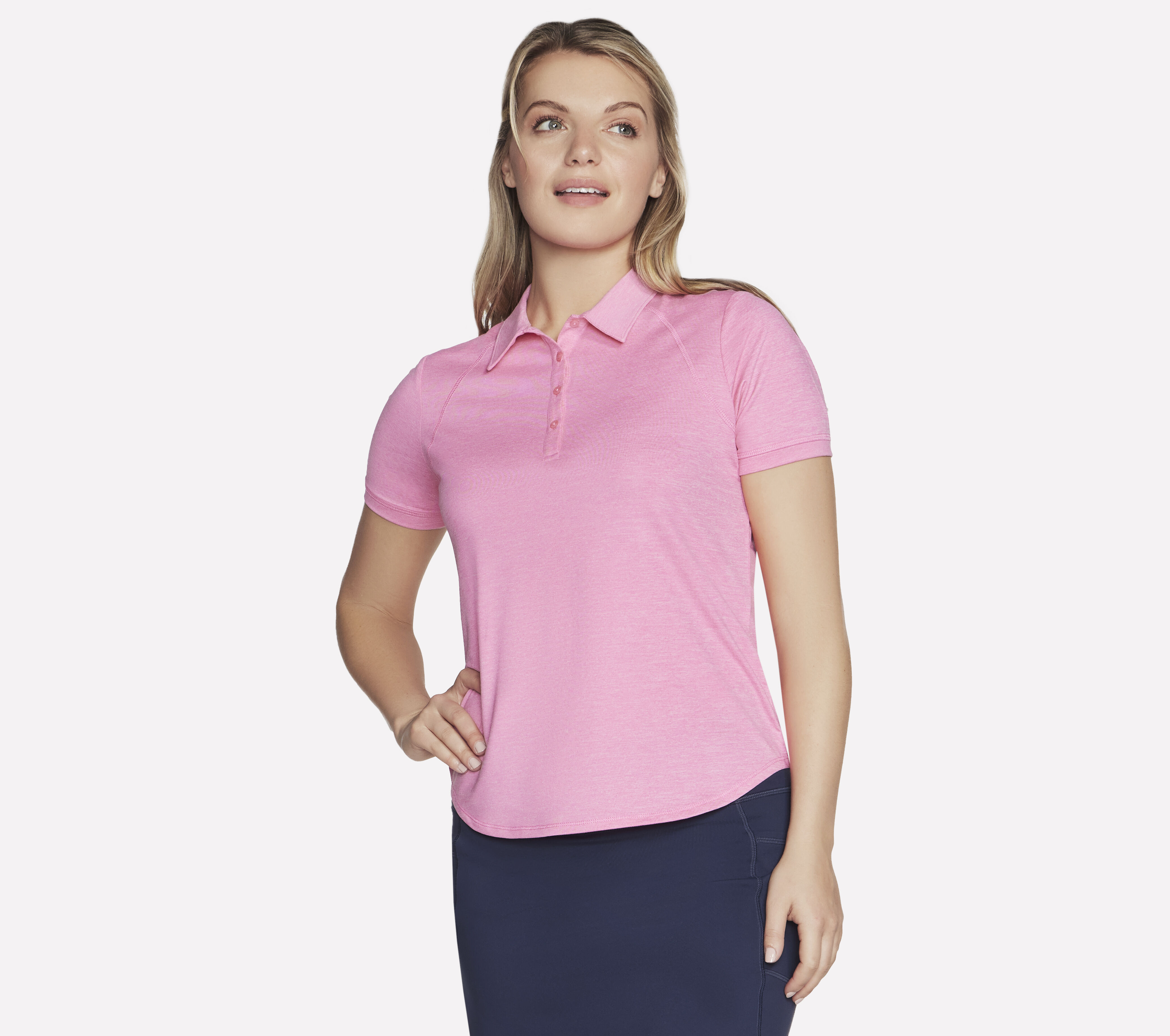 Skechers polo on sale shirt pink