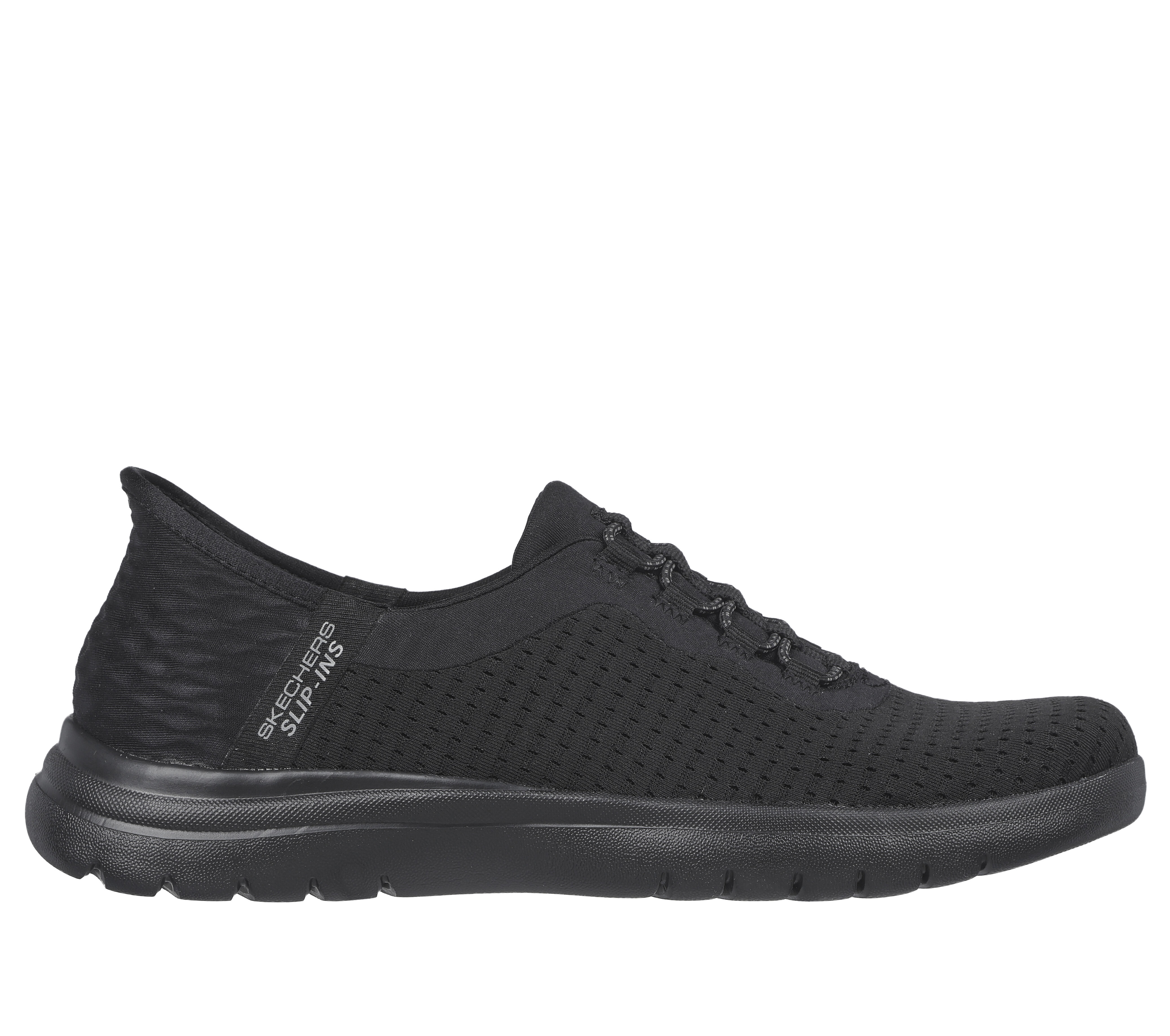 Skechers slip best sale on lace shoes
