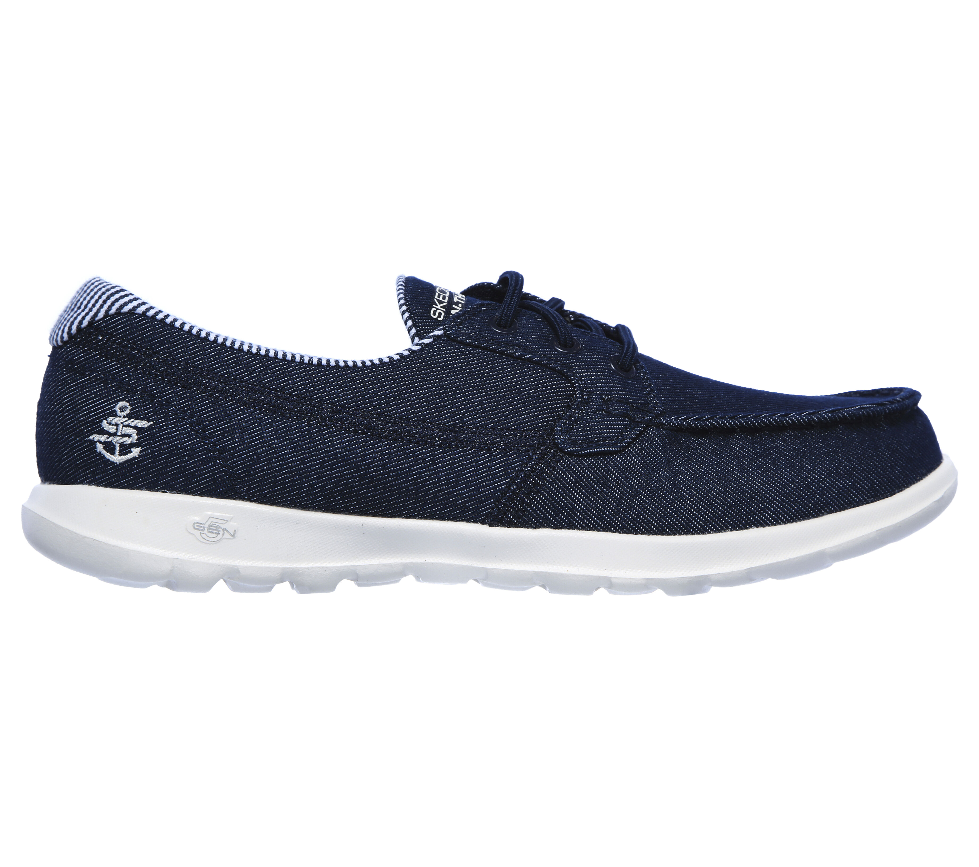 denim skechers go walk