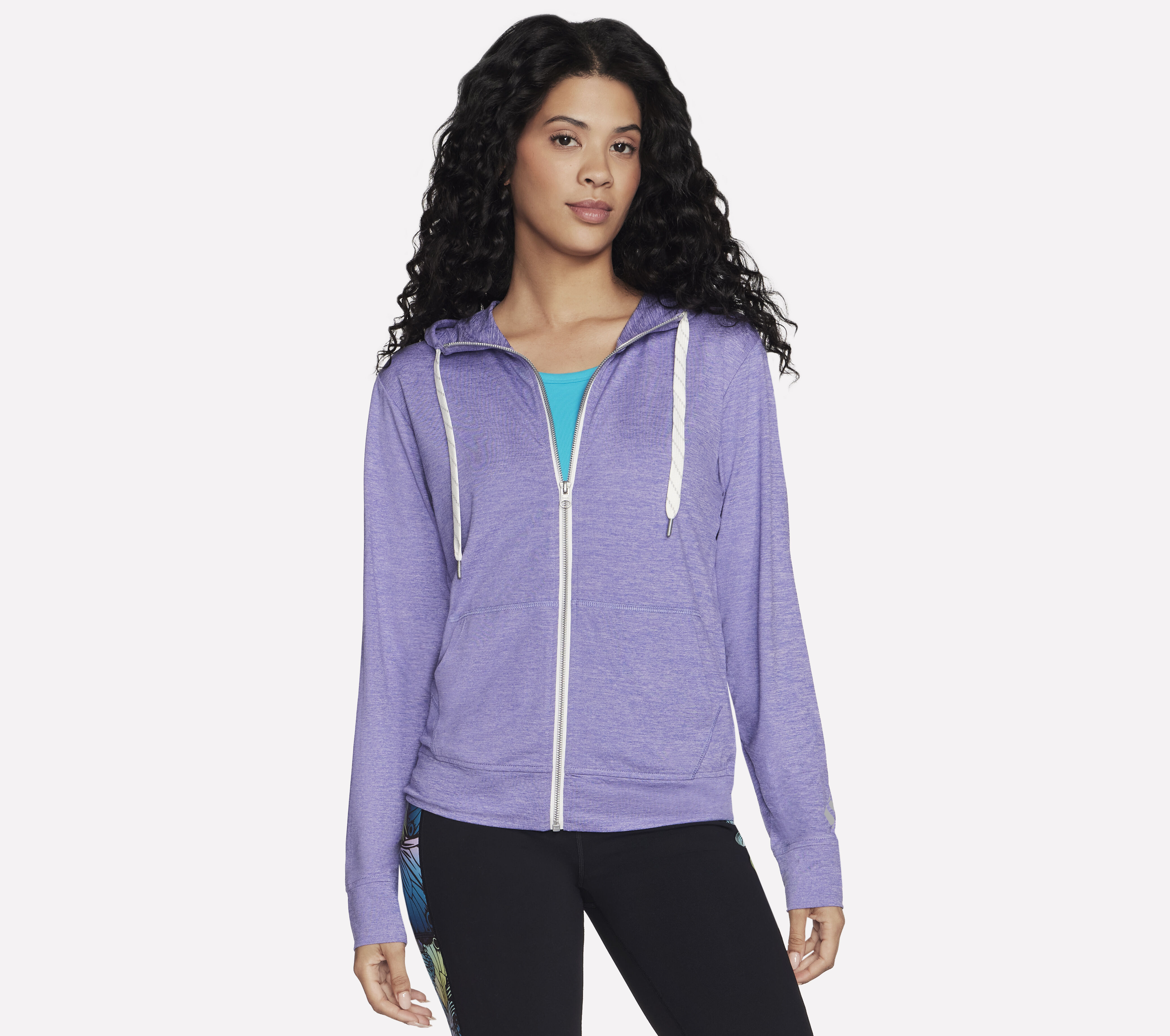 skechers women's blissful full zip hoodie