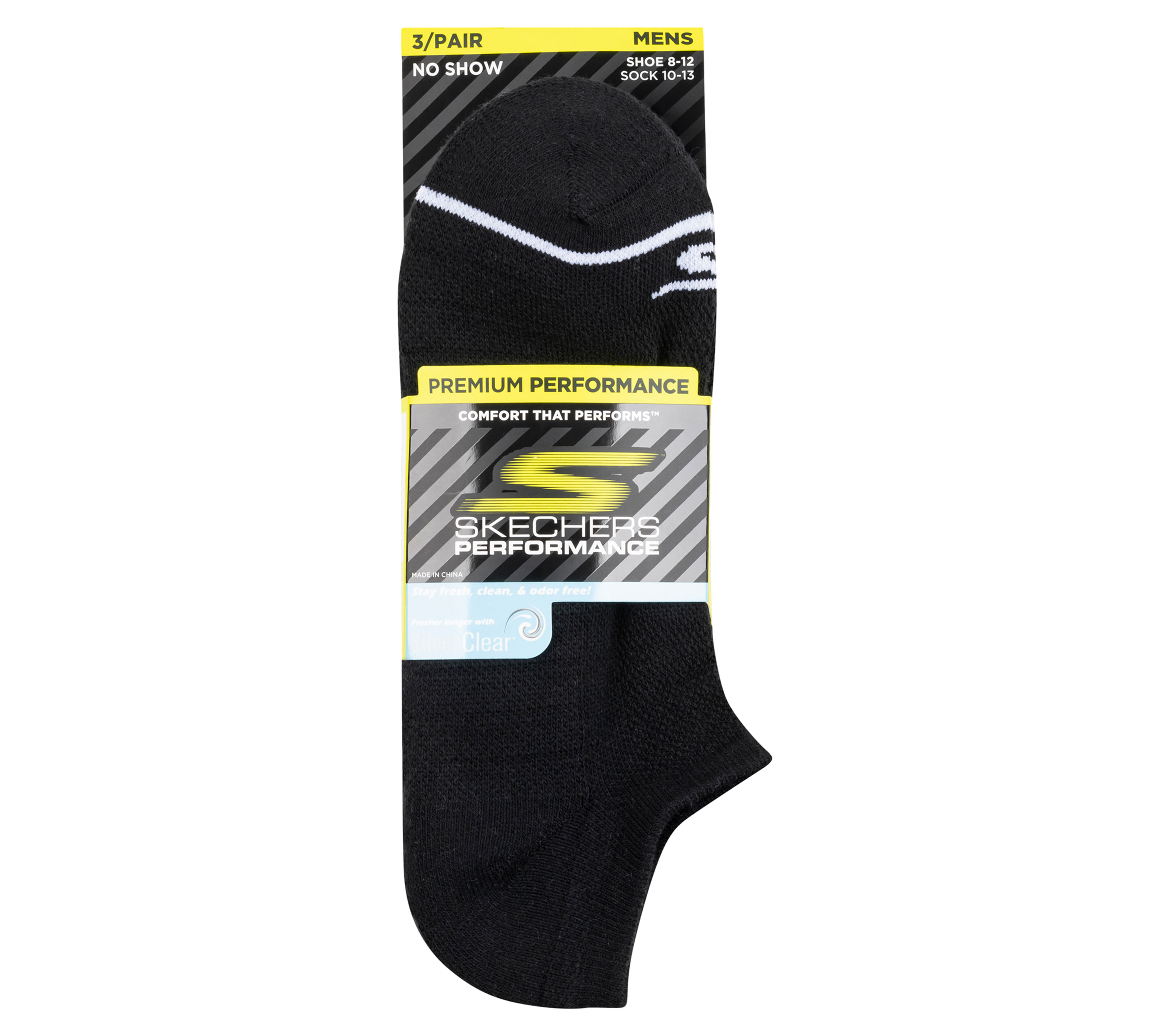 Mens No Show Premium Basic Socks - 3 Pack