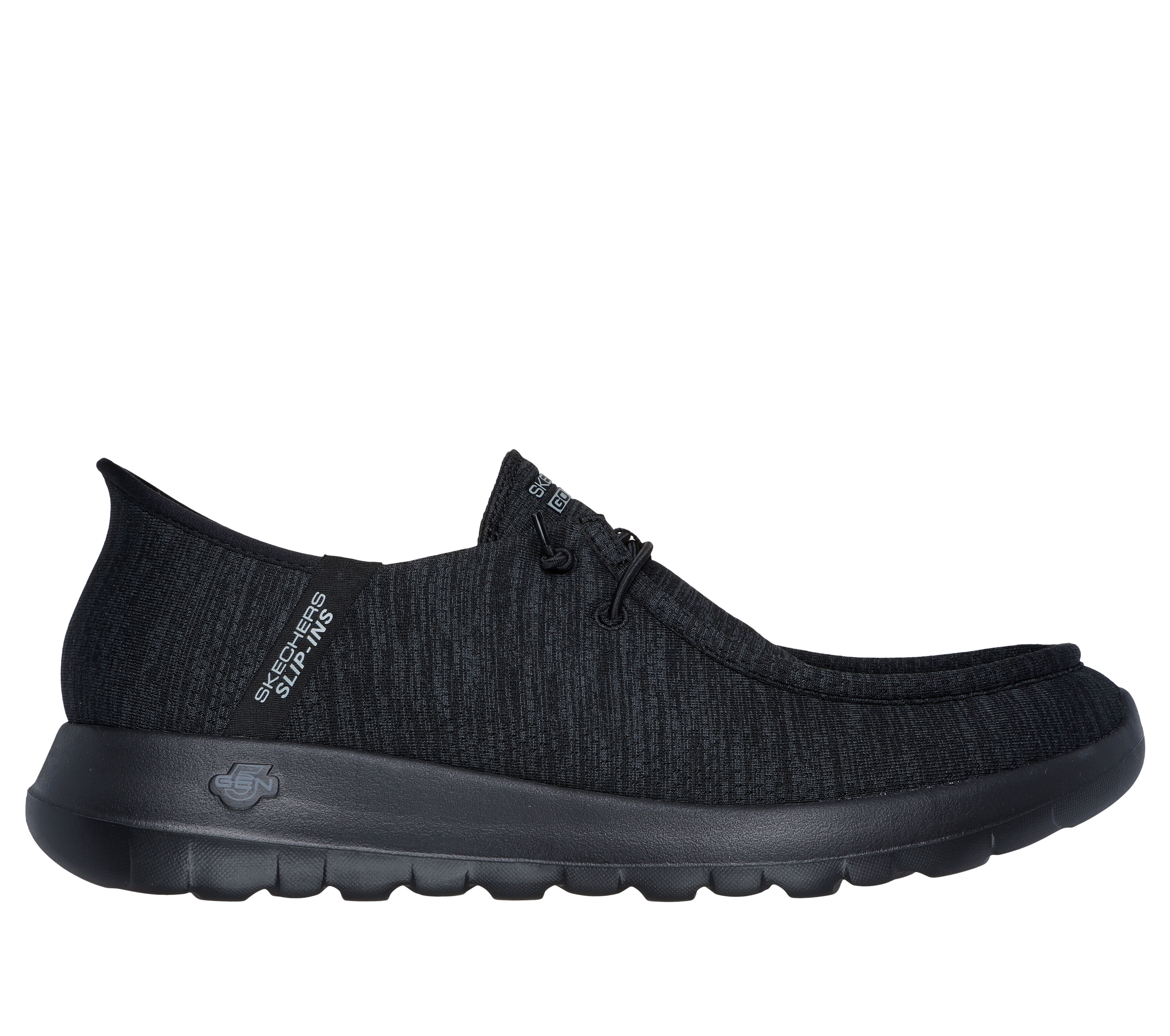 Skechers Men s Slip ins Go Walk Max Free Hands Sneaker Size 10.0 Black Textile Synthetic Machine Washable