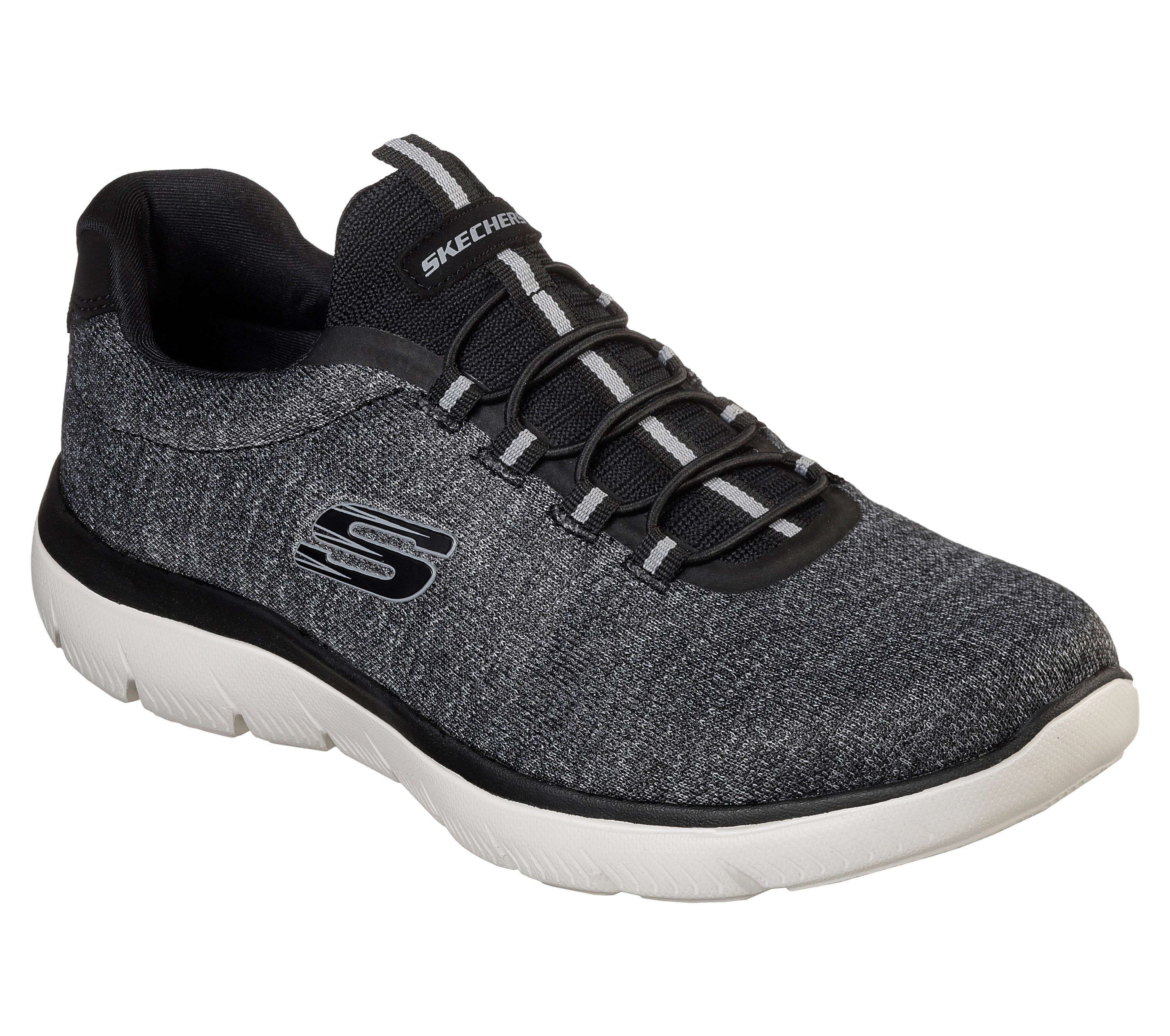 mens skechers slip on trainers