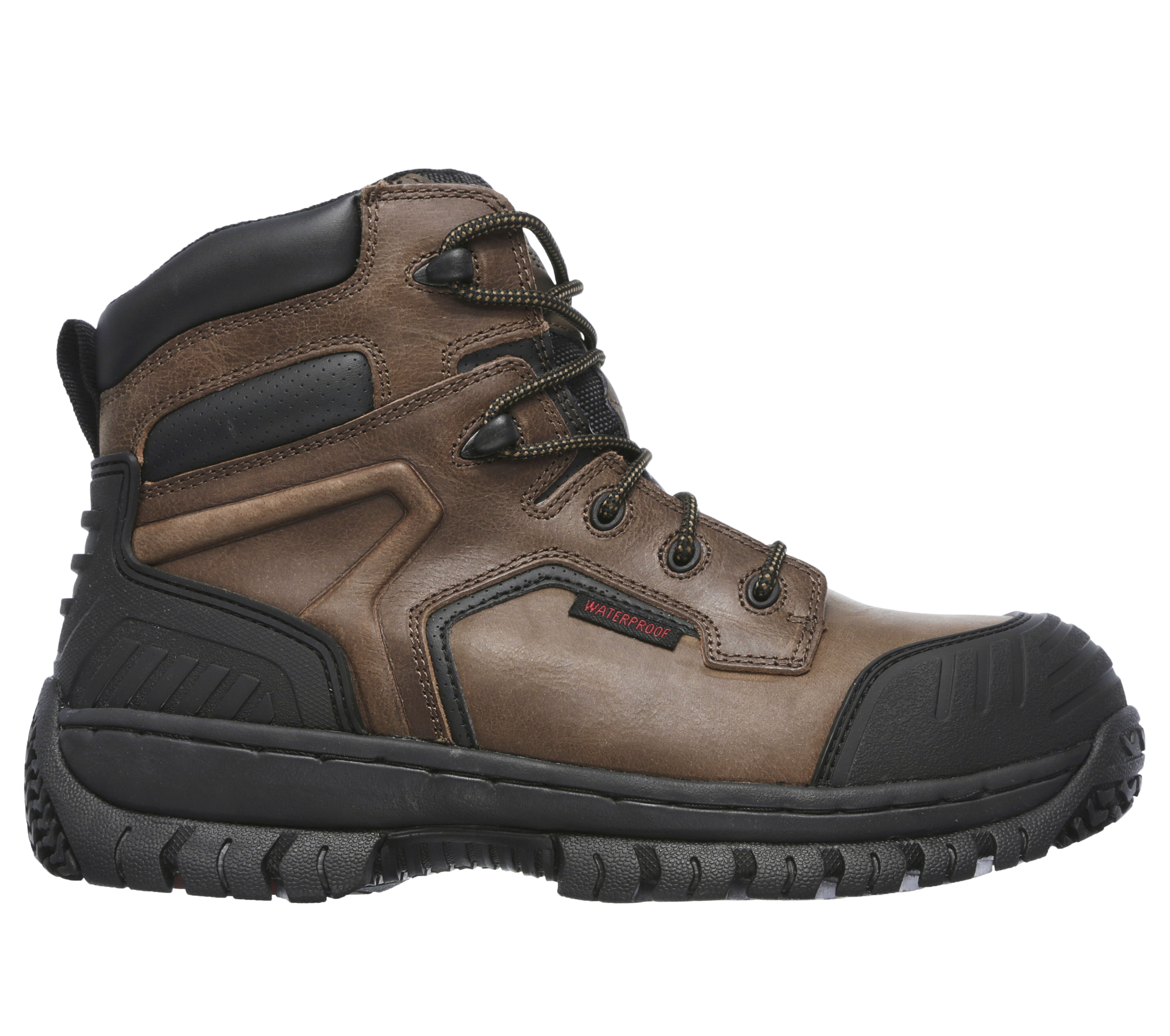 skechers steel toe work boots with memory foam