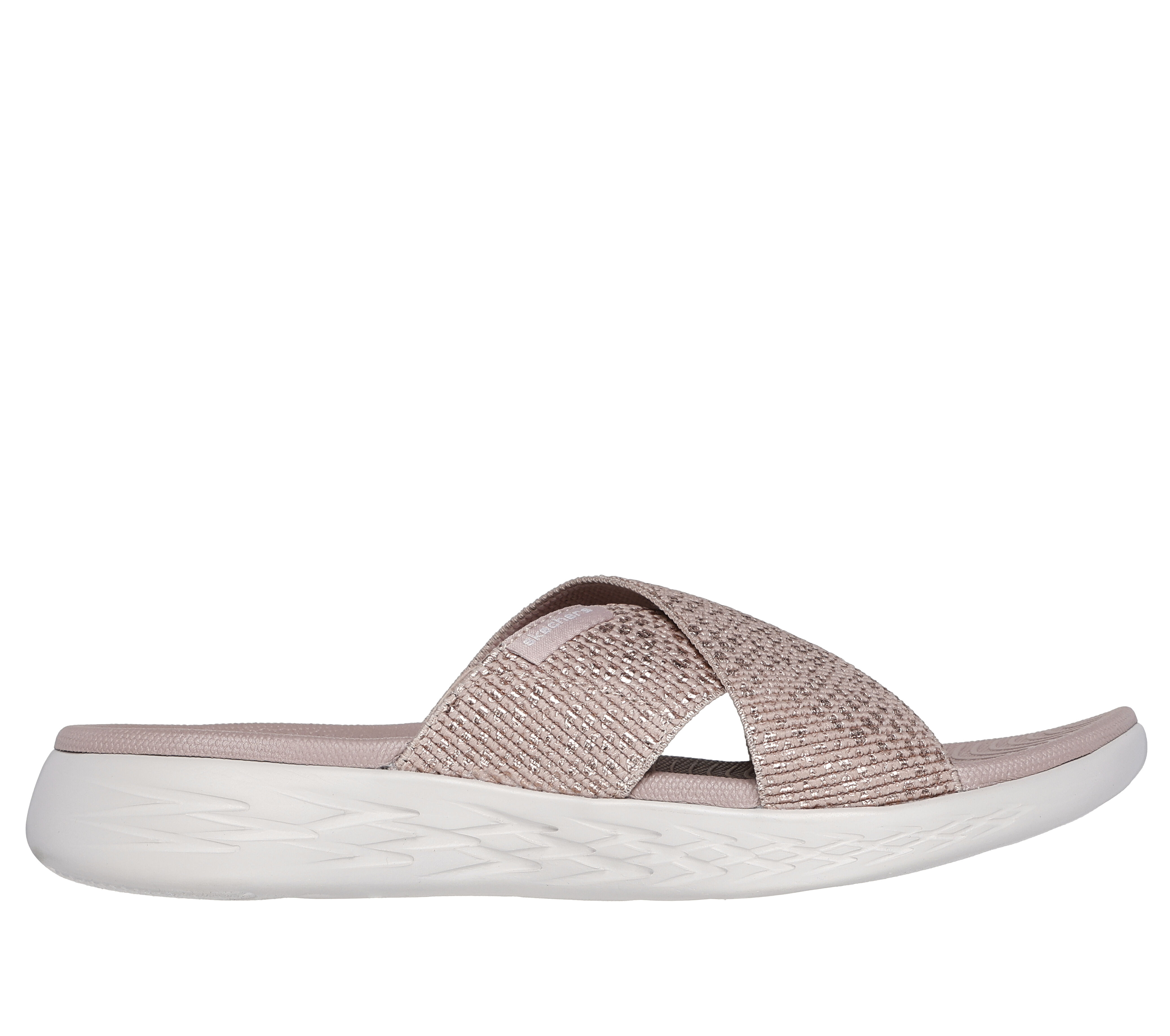 Skechers Women s On The Go 600 Glistening Sandals Rosegold 12.0