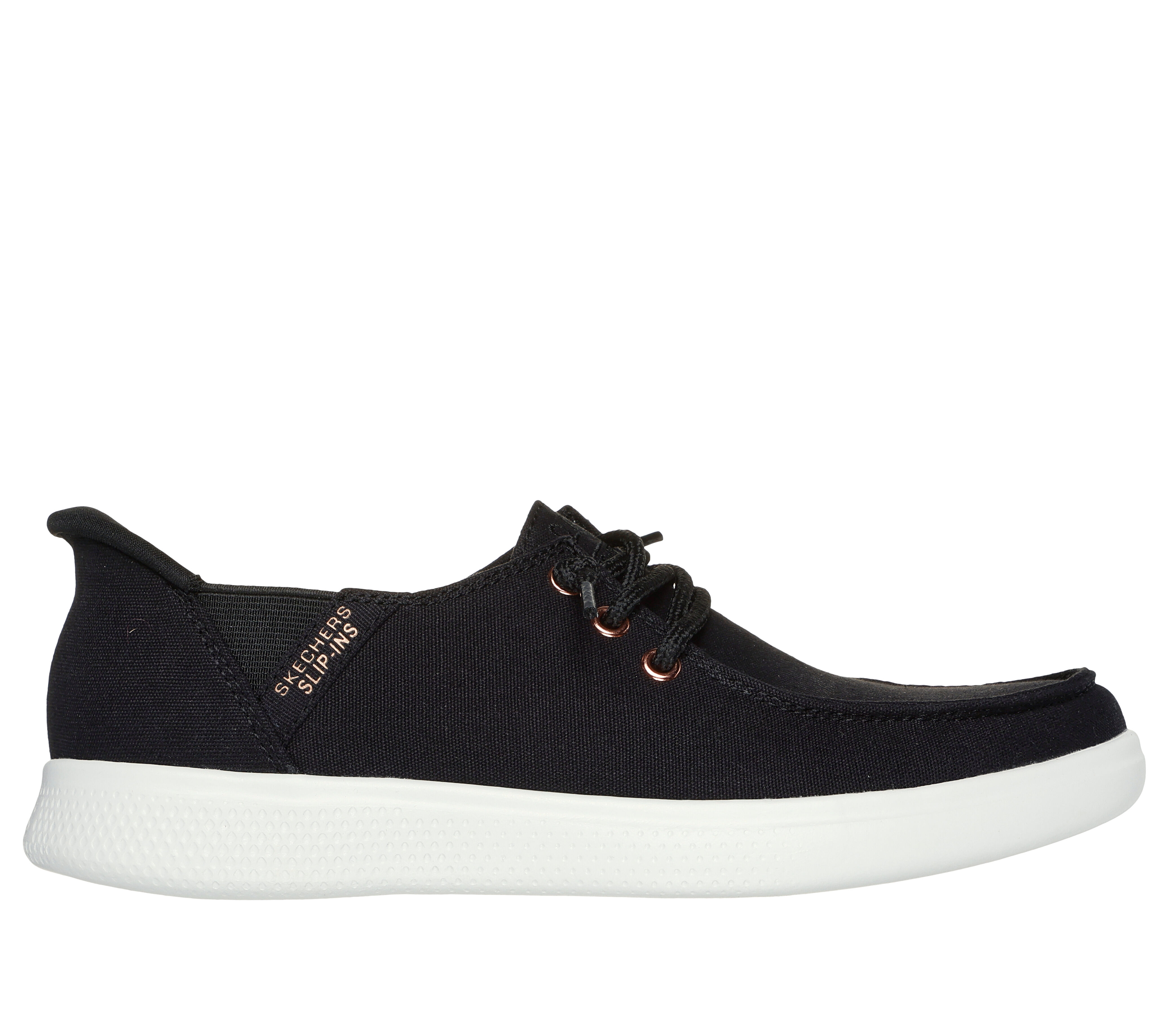 Bobs from Skechers Women s Slip Ins Skipper Sneaker Black 8