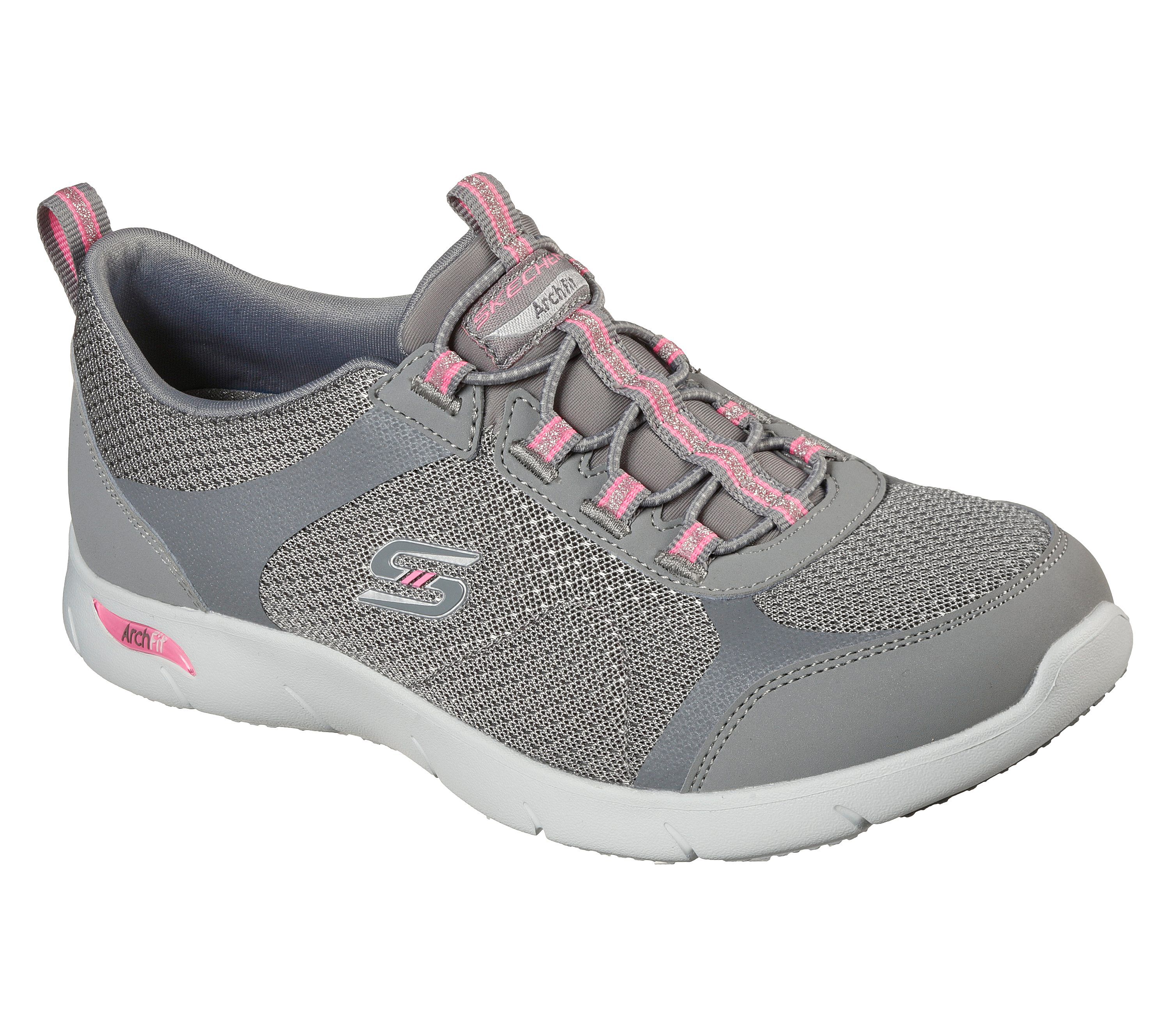skechers gray shoes
